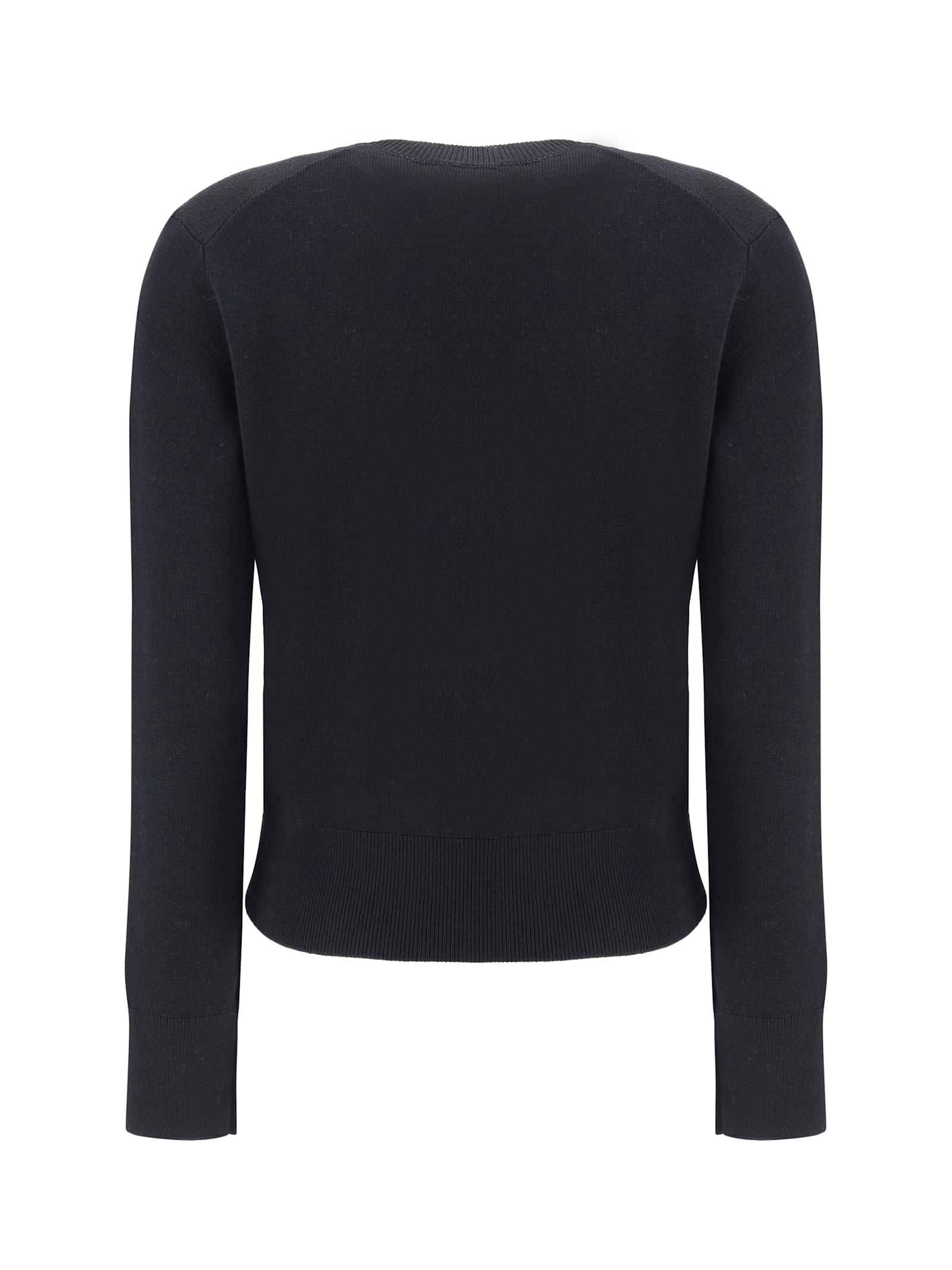 Ami Alexandre Mattiussi Ami Paris Ami De Coeur Black Crew-neck Sweatshirt Women In Black