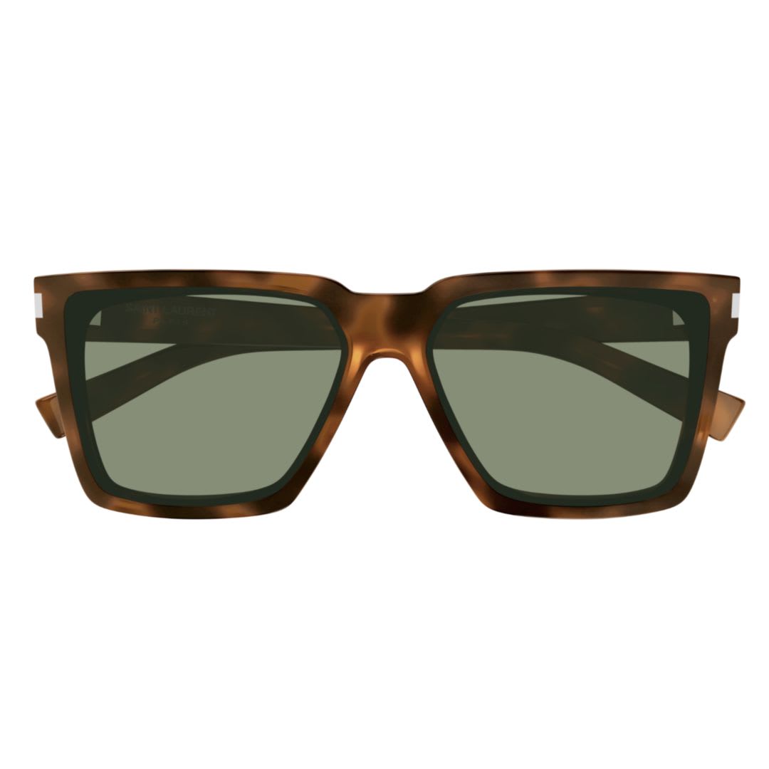 Saint Laurent Sl 610003 Havana Havana Green In Brown