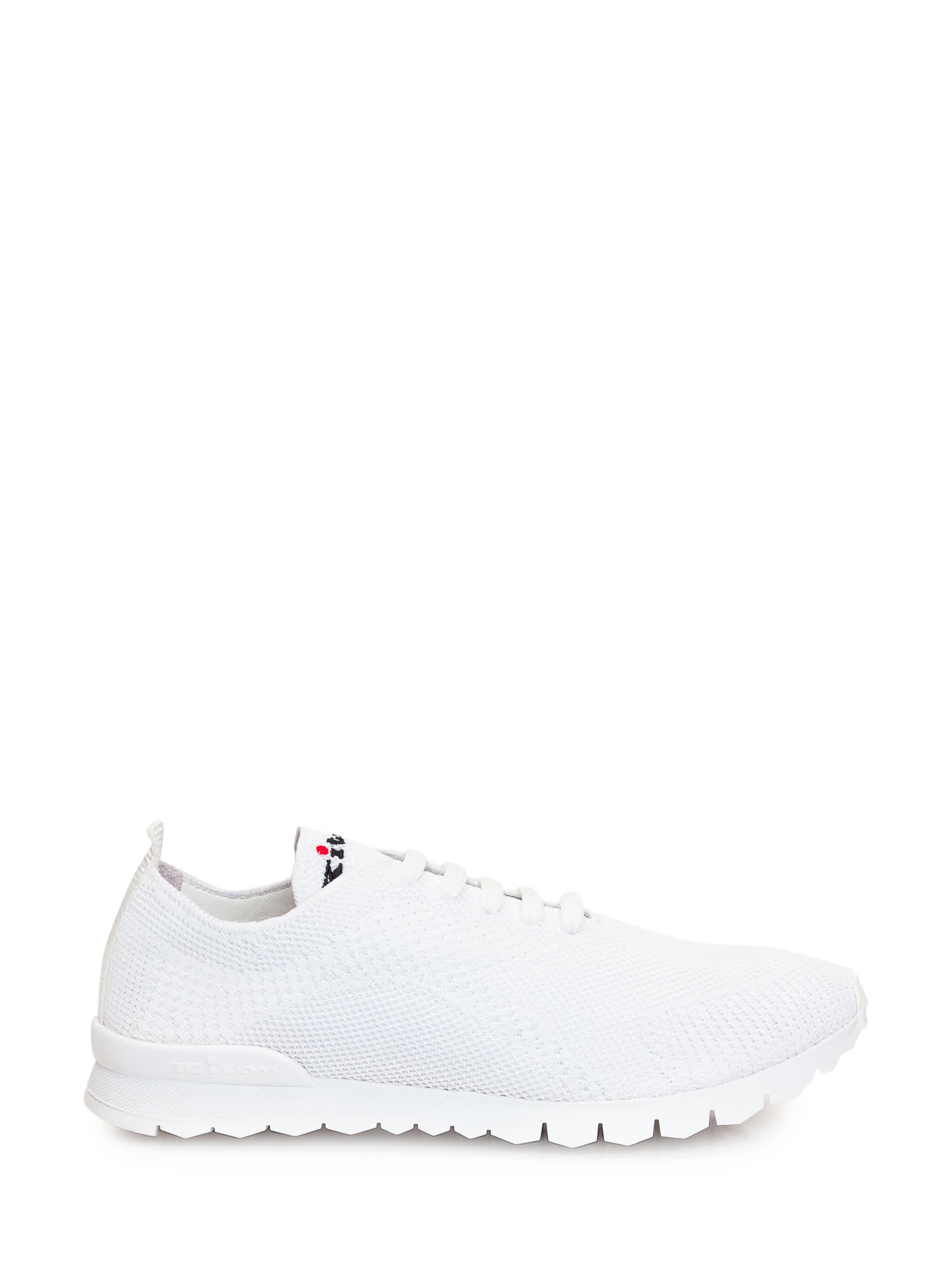 Kiton White Running Sneakers In Bianco
