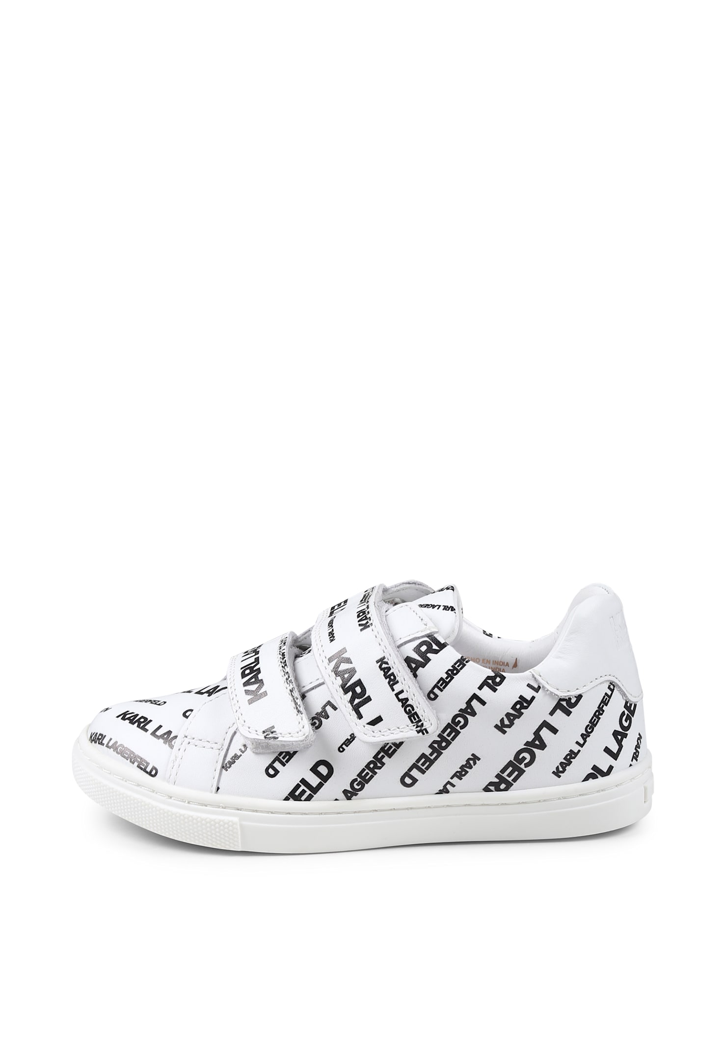 Karl Lagerfeld White Sneakers For Boy With Logo In White