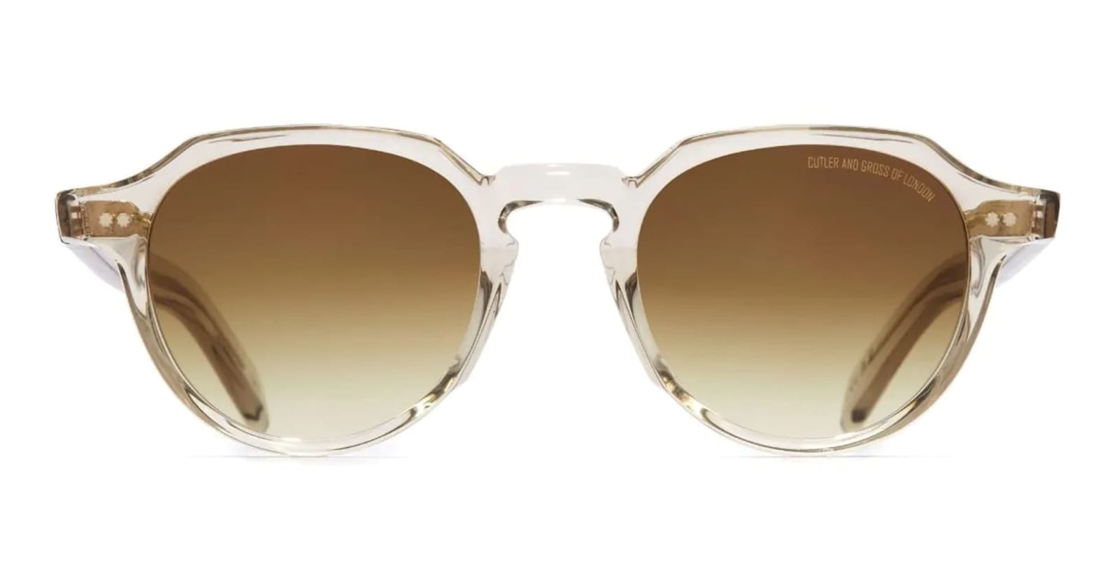 Shop Cutler And Gross Gr06 / Sand Crystal Sunglasses In Beige