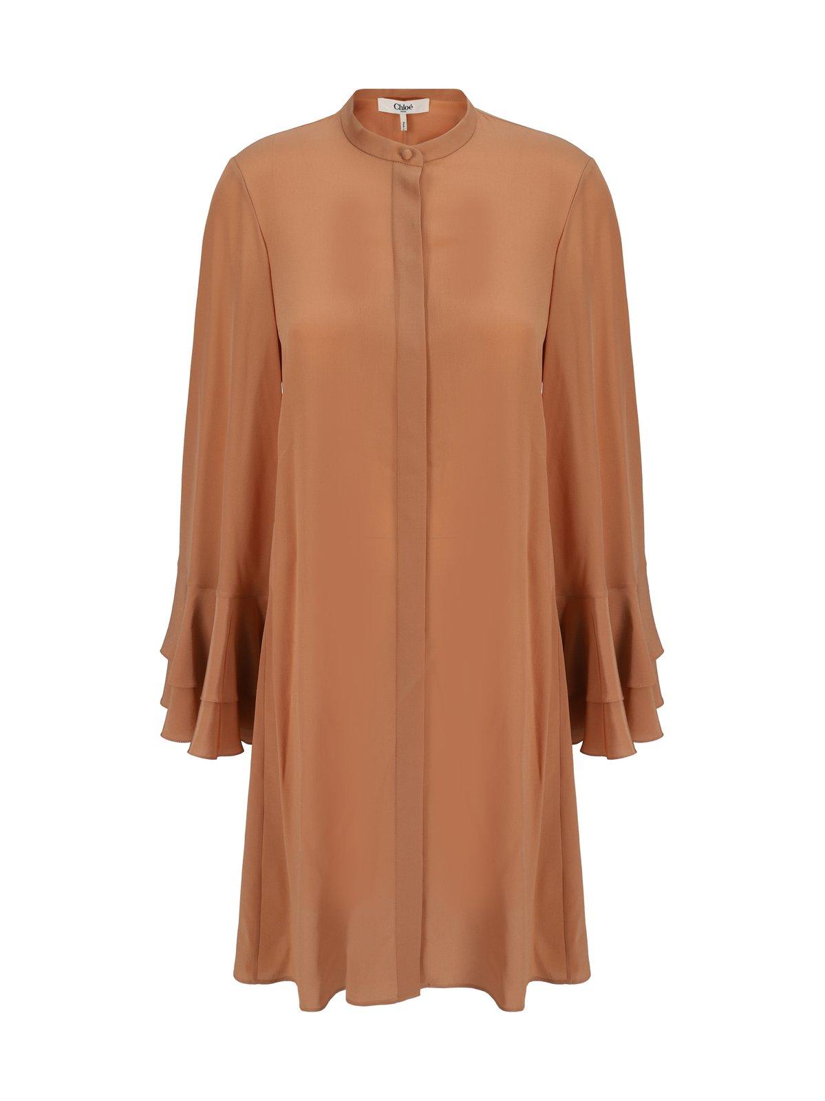 Chloé Ruffle Sleeved Dress