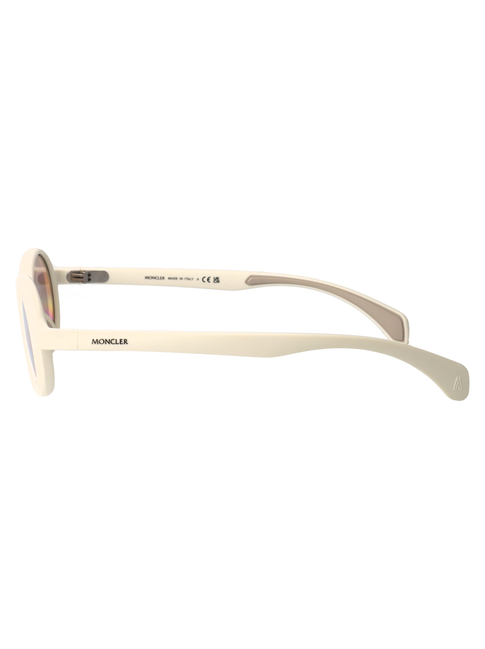 Moncler Matte Butter Injectate Sunglasses In Gray