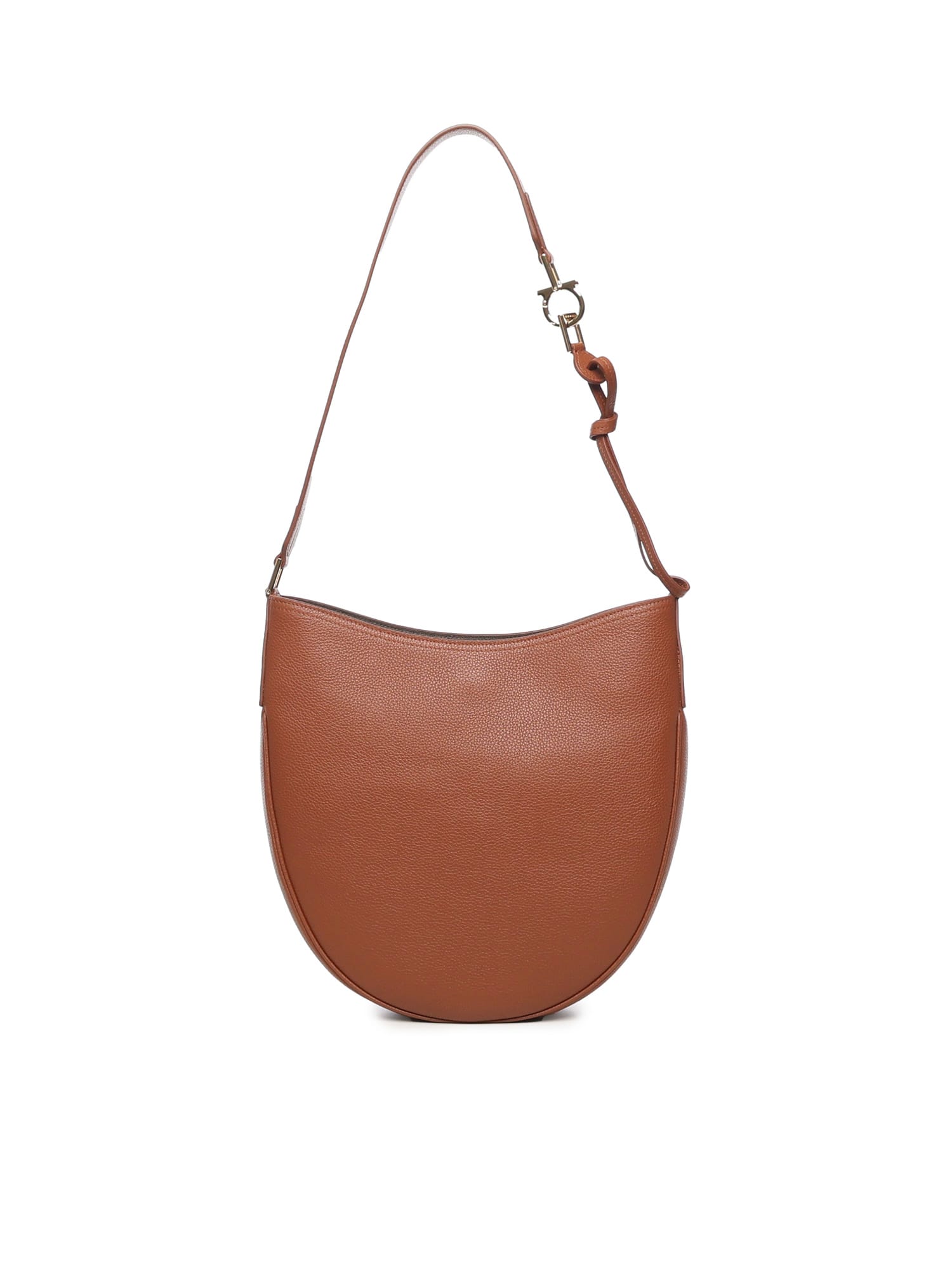 Ferragamo Hobo Bag (m) In Brown
