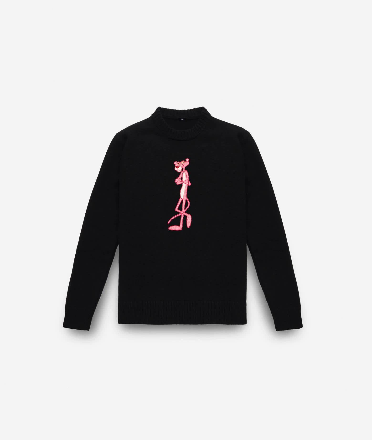 Shop Larusmiani Sweater Pink Panther Sweater In Black