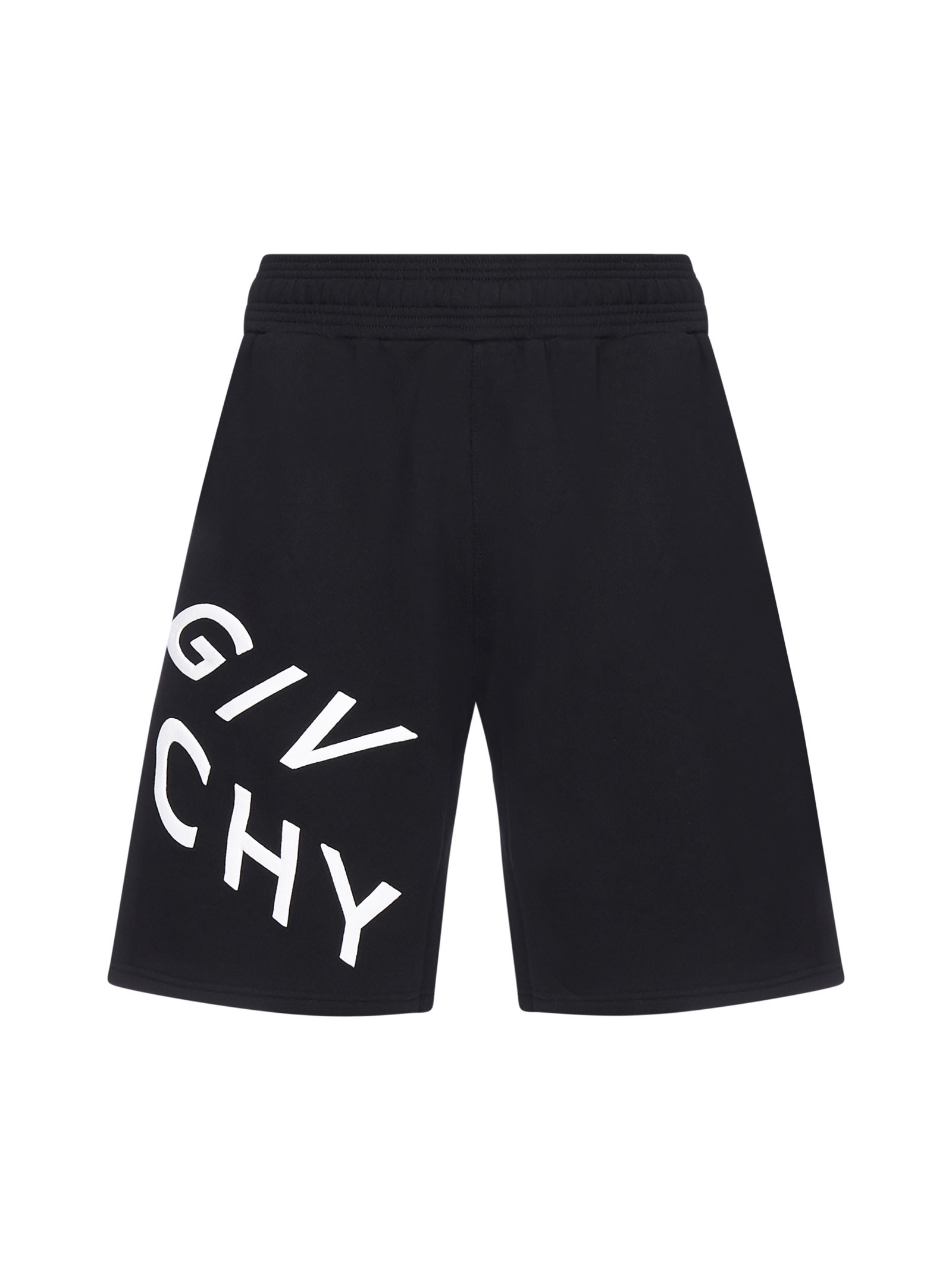 Givenchy Refracted Logo Cotton Shorts