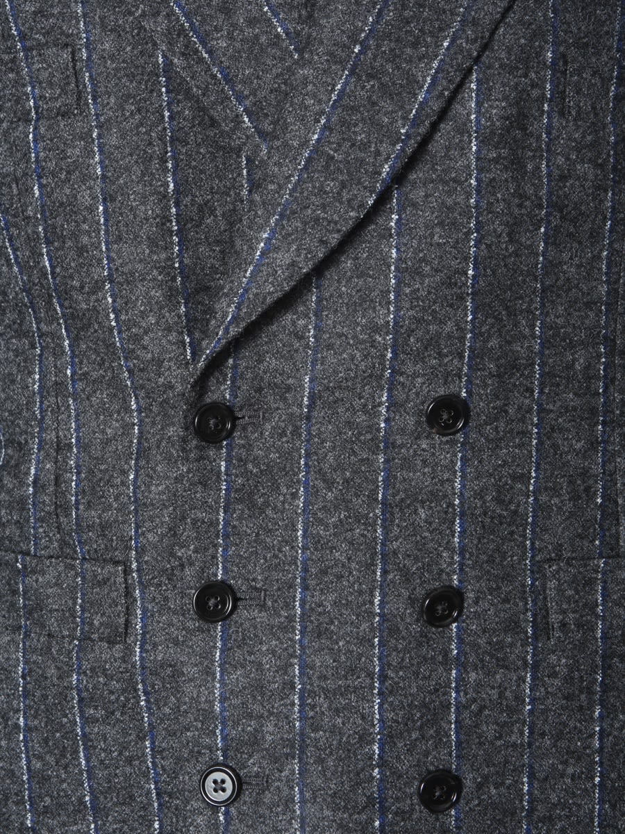 Shop Dolce & Gabbana Double-chest Vest In Grey
