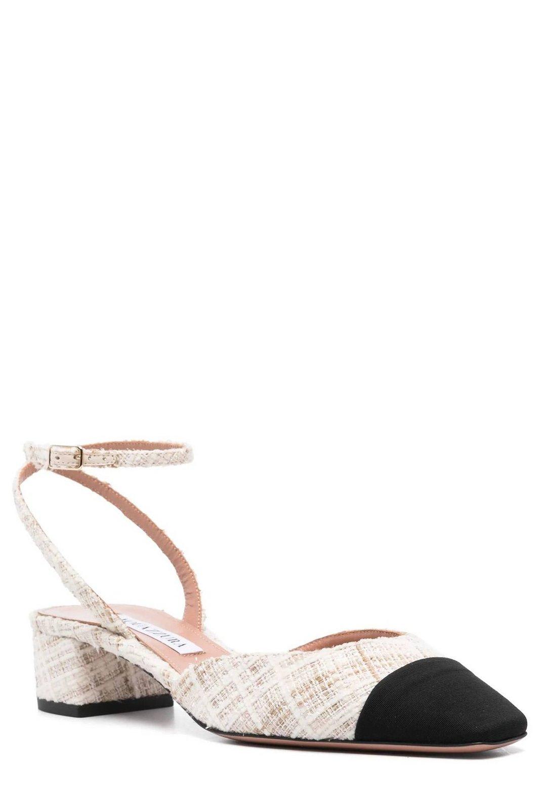 Aquazzura Two-toned Square Toe Pumps