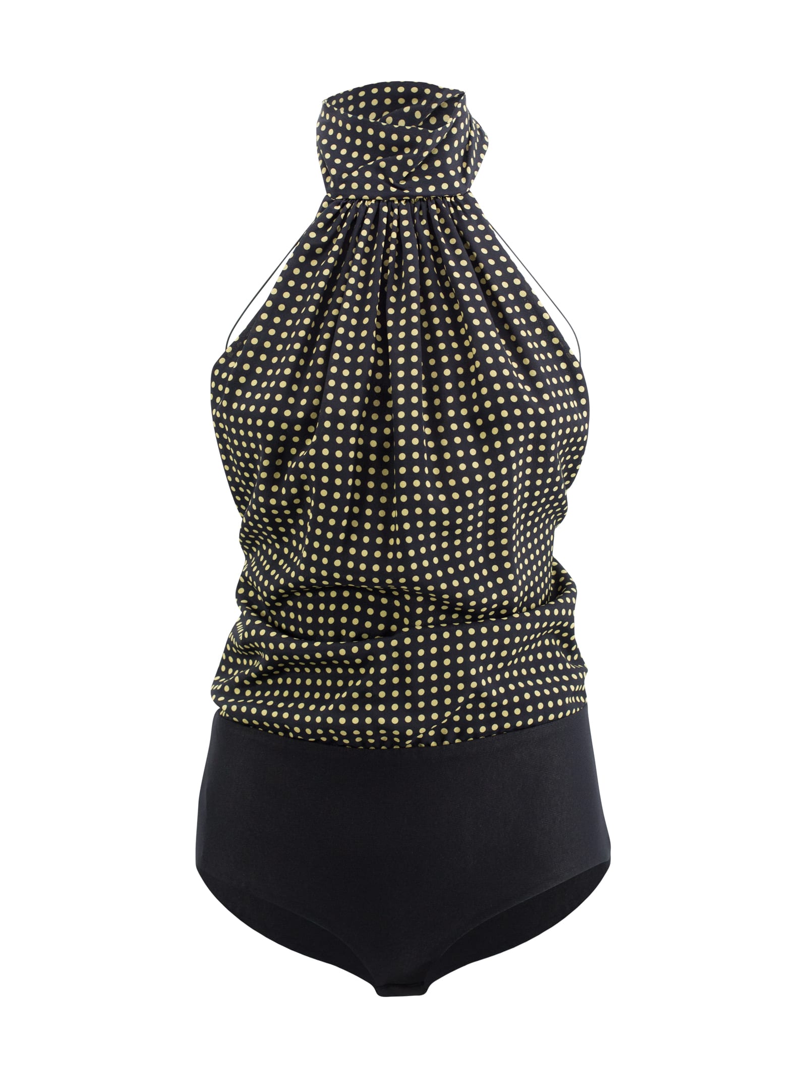 PHILOSOPHY DI LORENZO SERAFINI DOT-PRINT HALTERNECK TOP