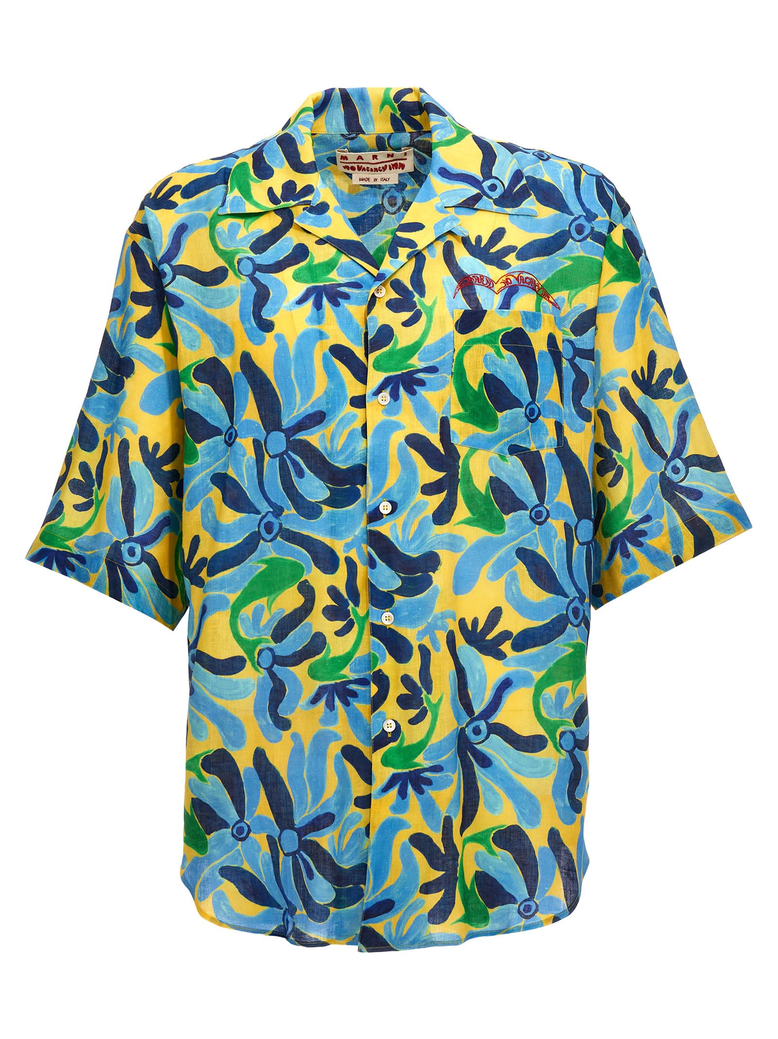 Shop Marni No Vacancy Inn Capsule High Summer Shirt In Multicolor