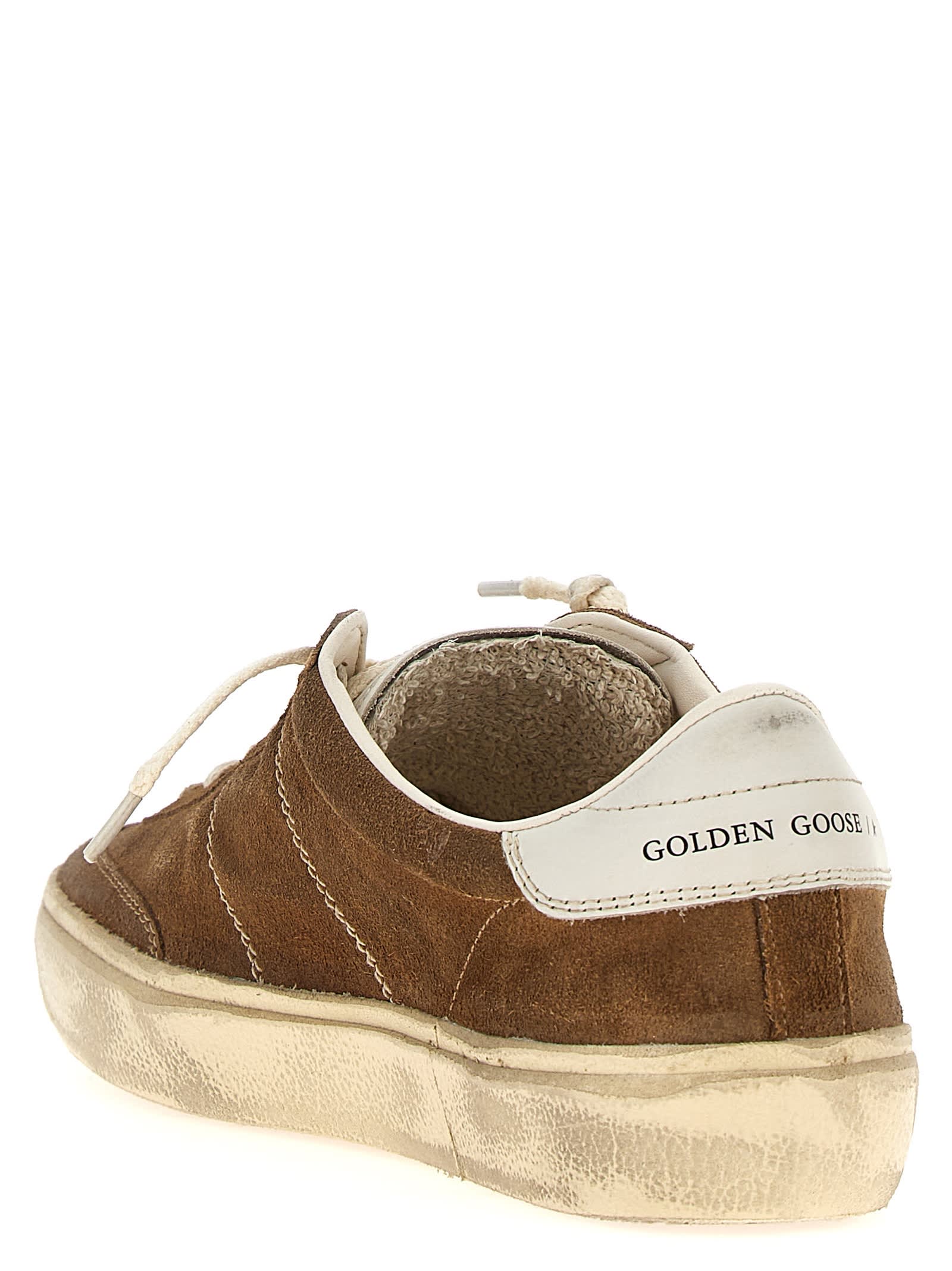 Shop Golden Goose Soul Star Sneakers In Beige