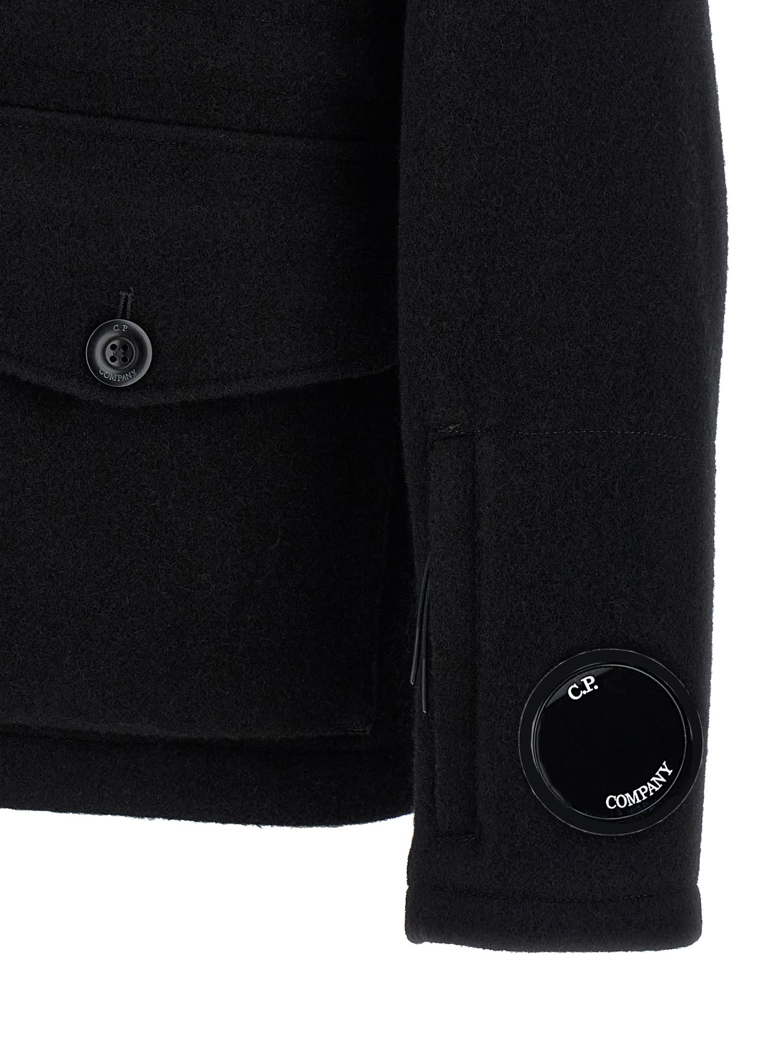 C.p. Company C. P. Company Wool Jacket In Black