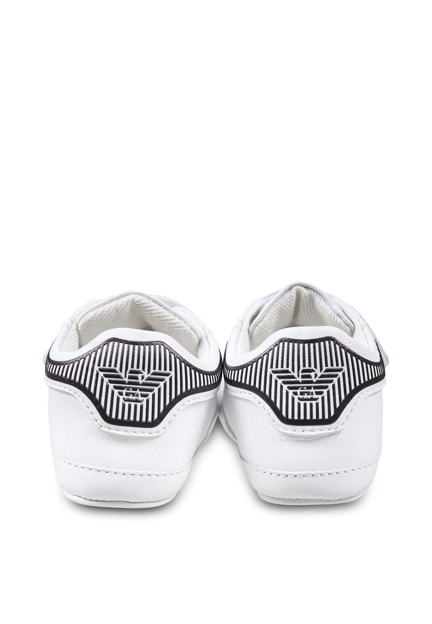 Emporio Armani Velcro Sneakers In White