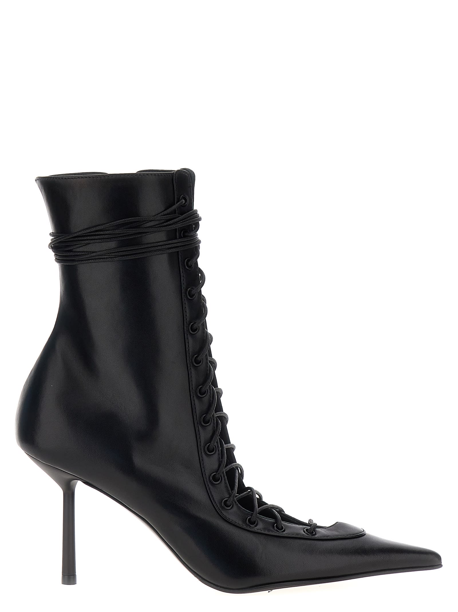 Shop Le Silla Colette Ankle Boots In Black