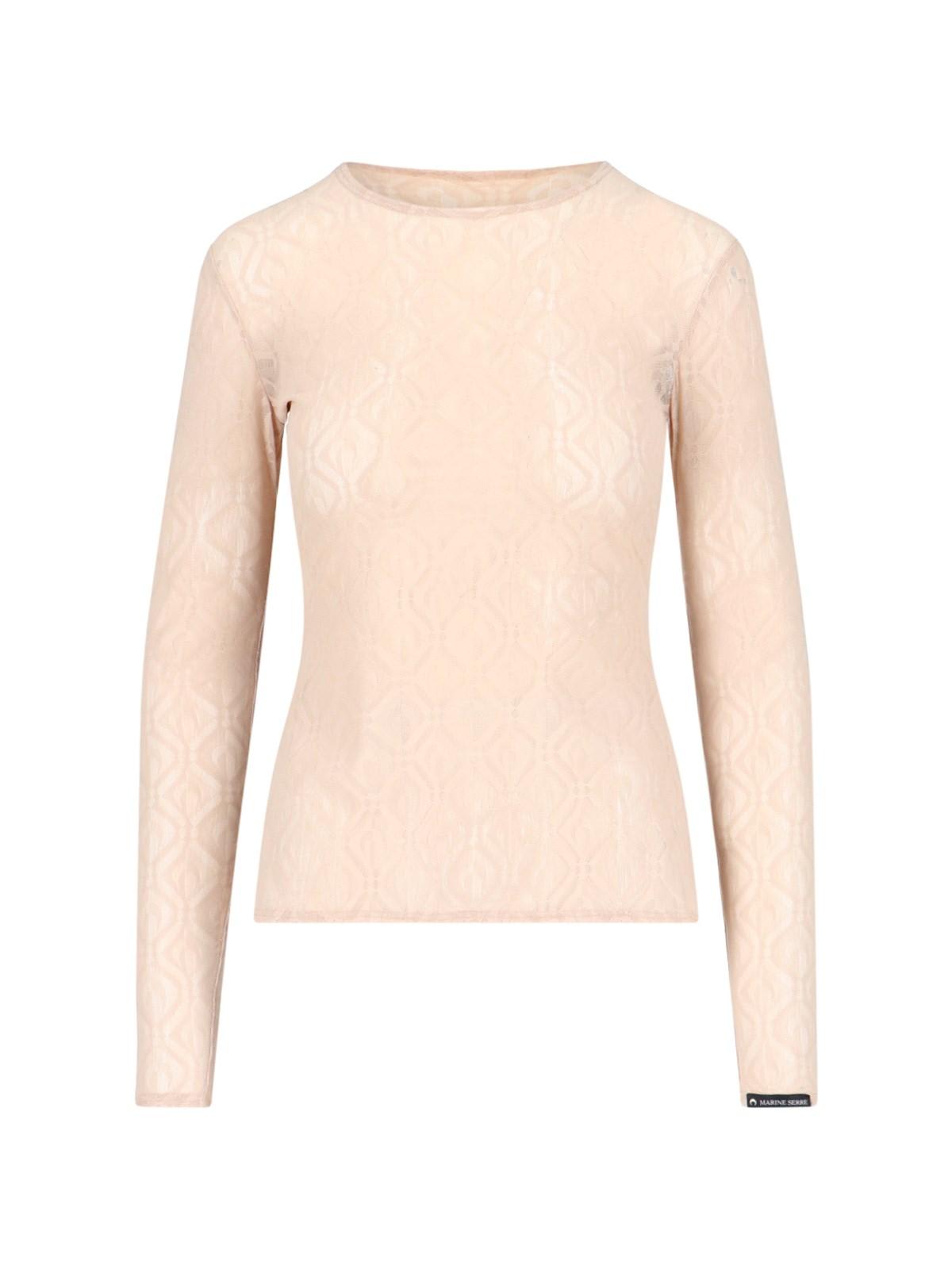 Marine Serre Top  Damen Farbe Beige In Beige