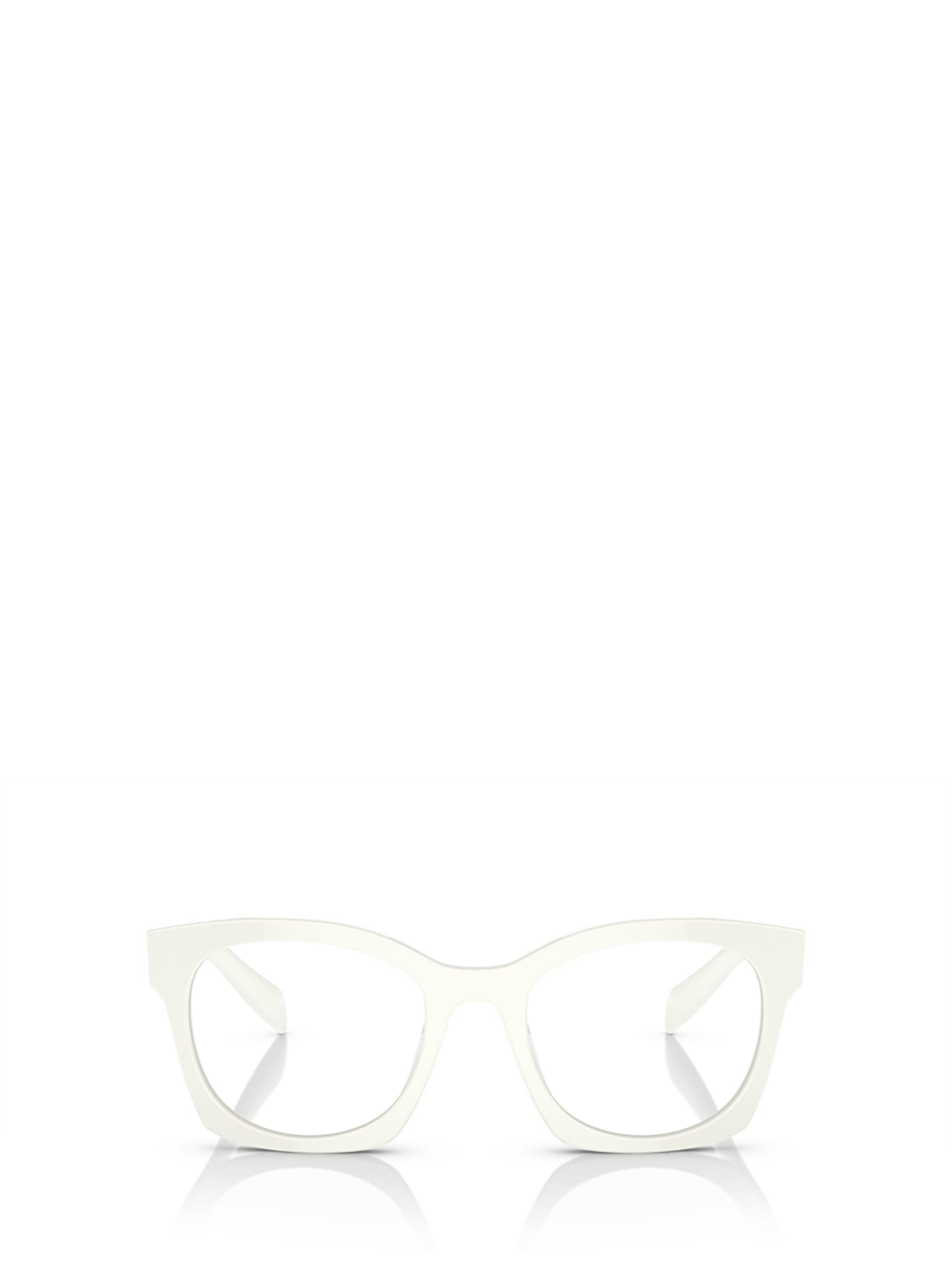 Shop Prada Pr A05v White Ivory Glasses