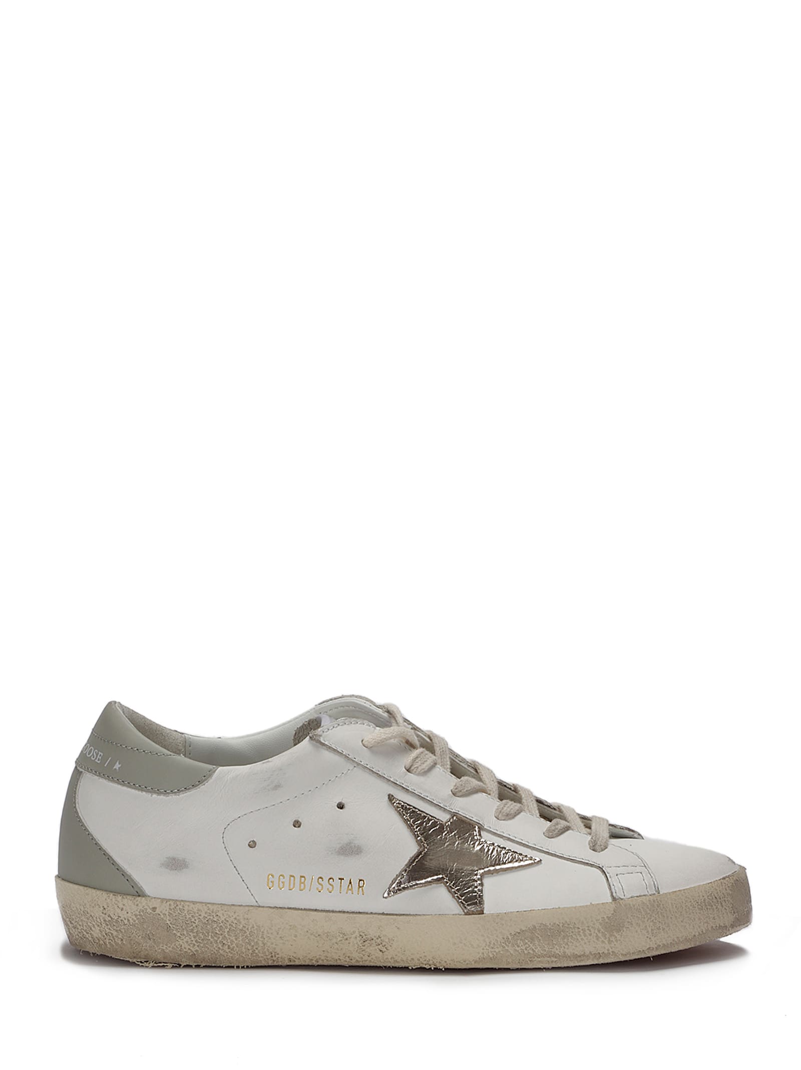 Golden Goose Super Star Leather Upper Heel And Spur Laminated S