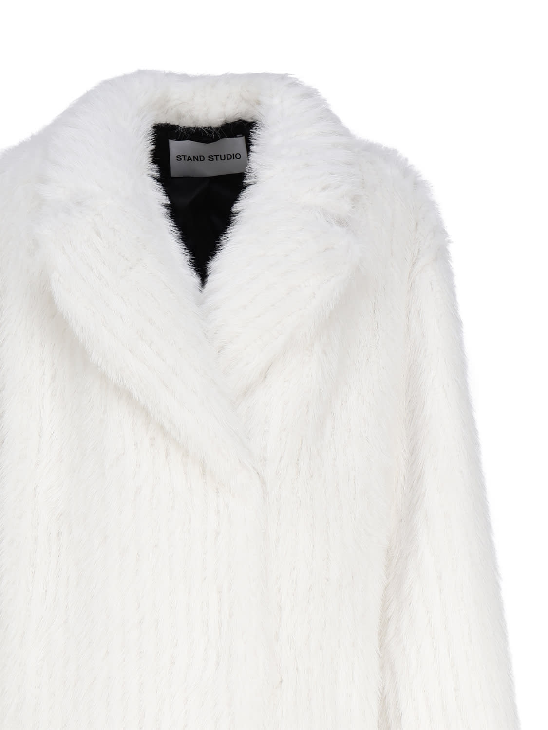 Shop Stand Studio Genevieve Double-breasted Faux Fur Coat