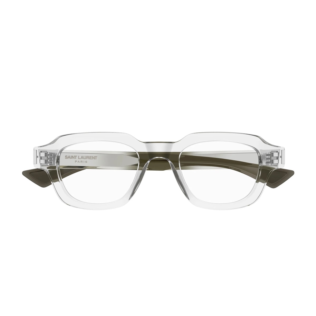 Saint Laurent Sl 791 Opt Linea Sl Logo 004 Crystal Trasparente Glasses In Transparent