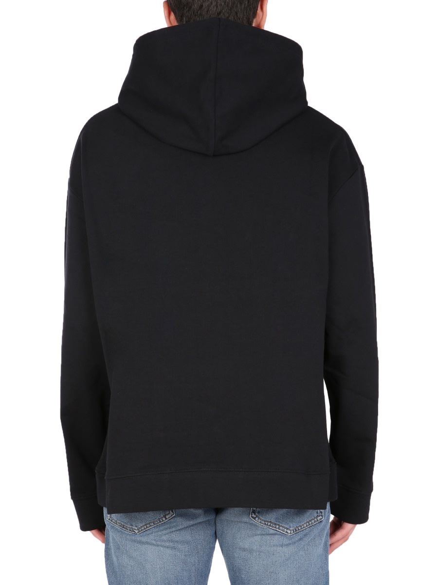 Shop Raf Simons Hoodie In Black