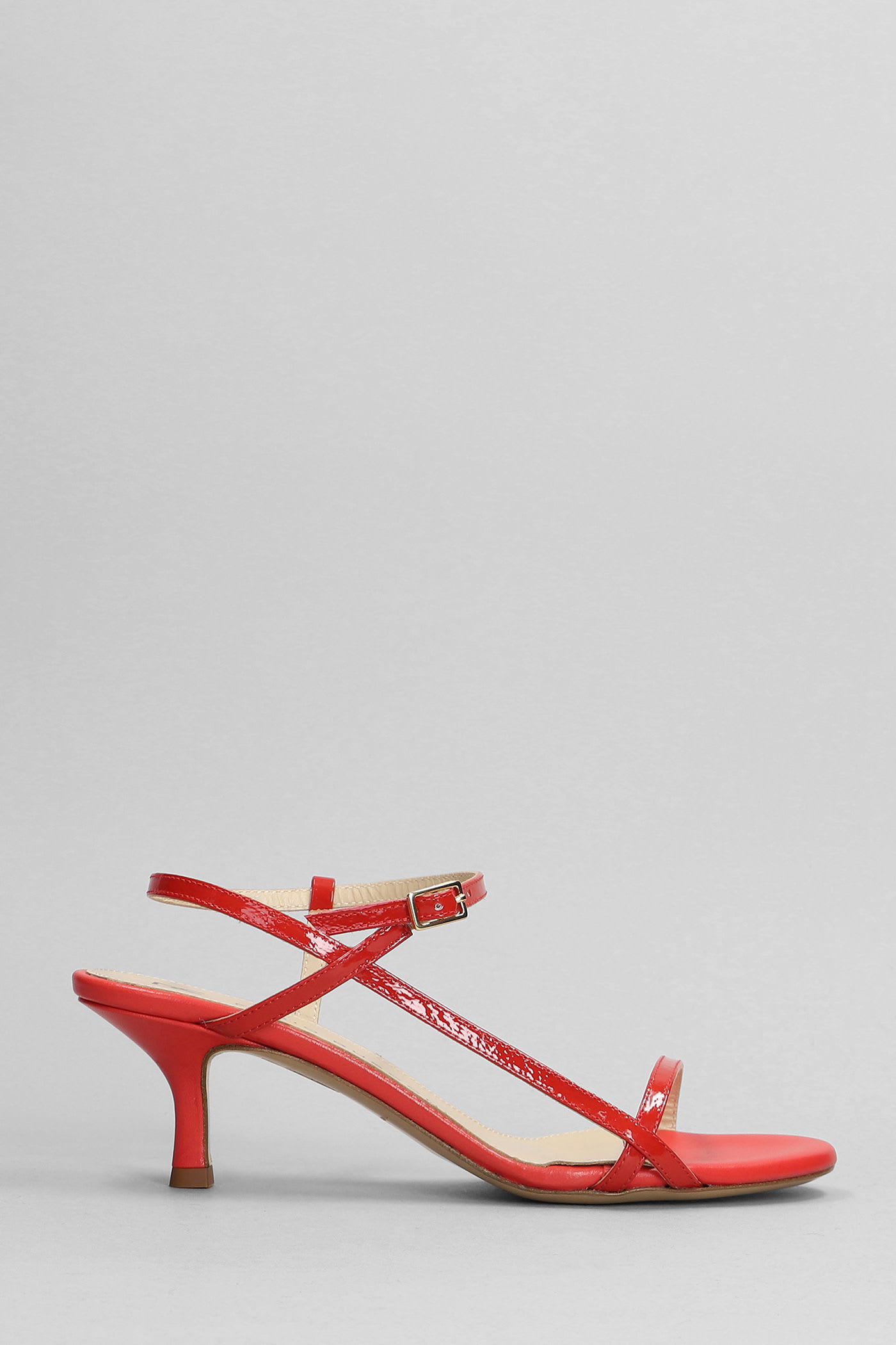 Sandals In Red Patent Leather