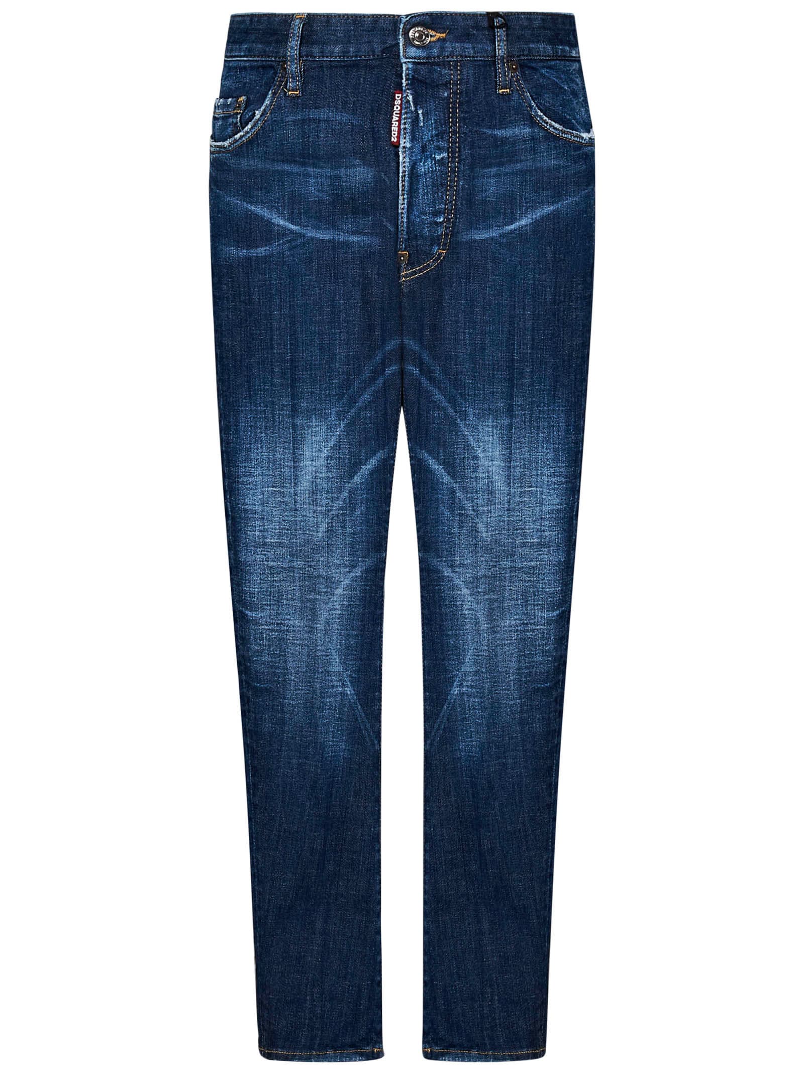 Shop Dsquared2 Jeans Bro In Blue