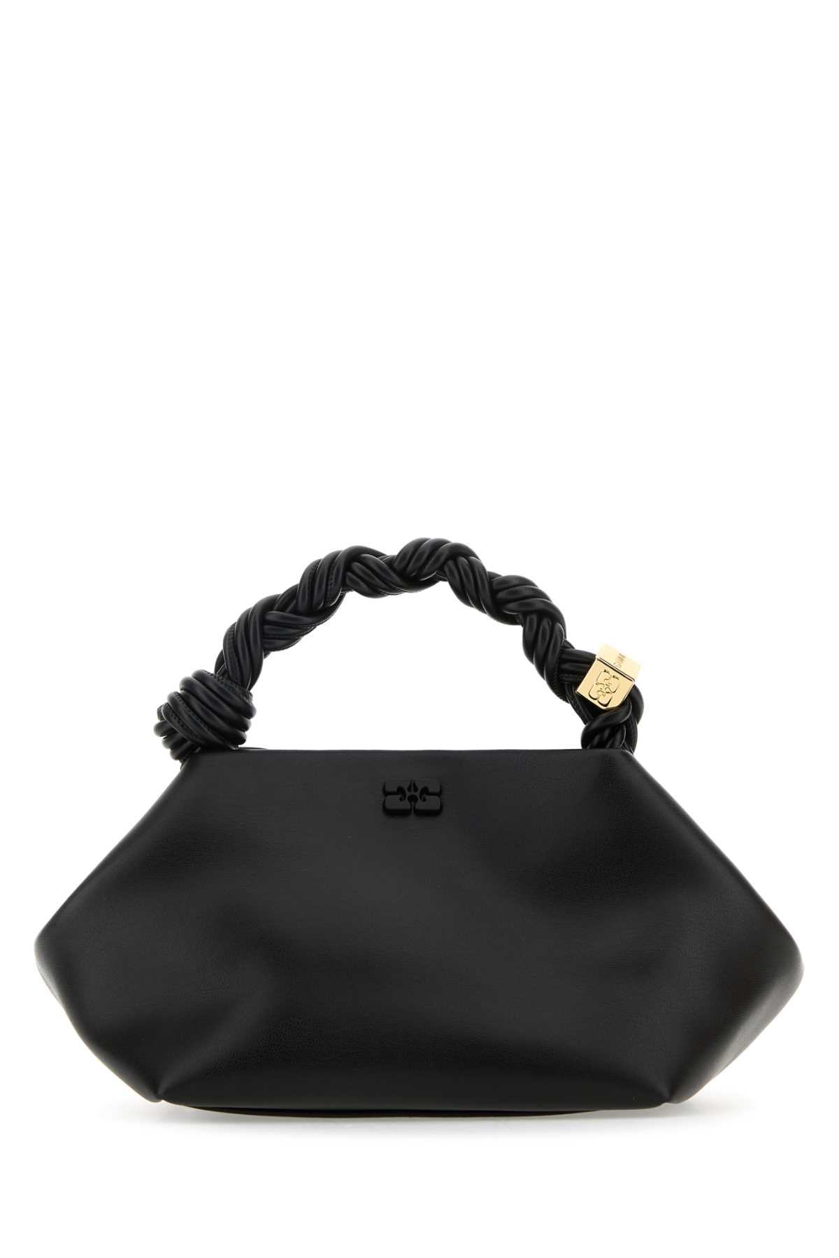 Ganni Mini Bou Top Handle Bag In Black