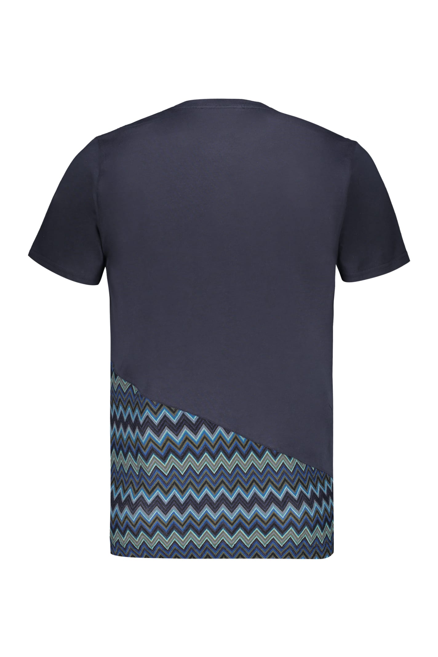 Shop Missoni Logo Cotton T-shirt In Black