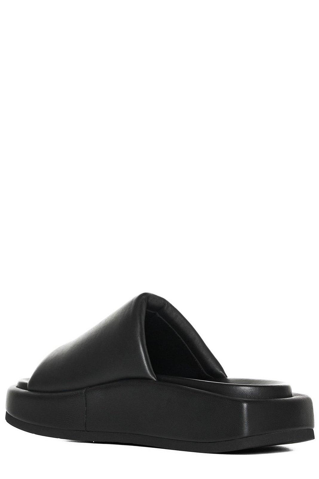 Shop Attico Mia Flatform Sandals In Black