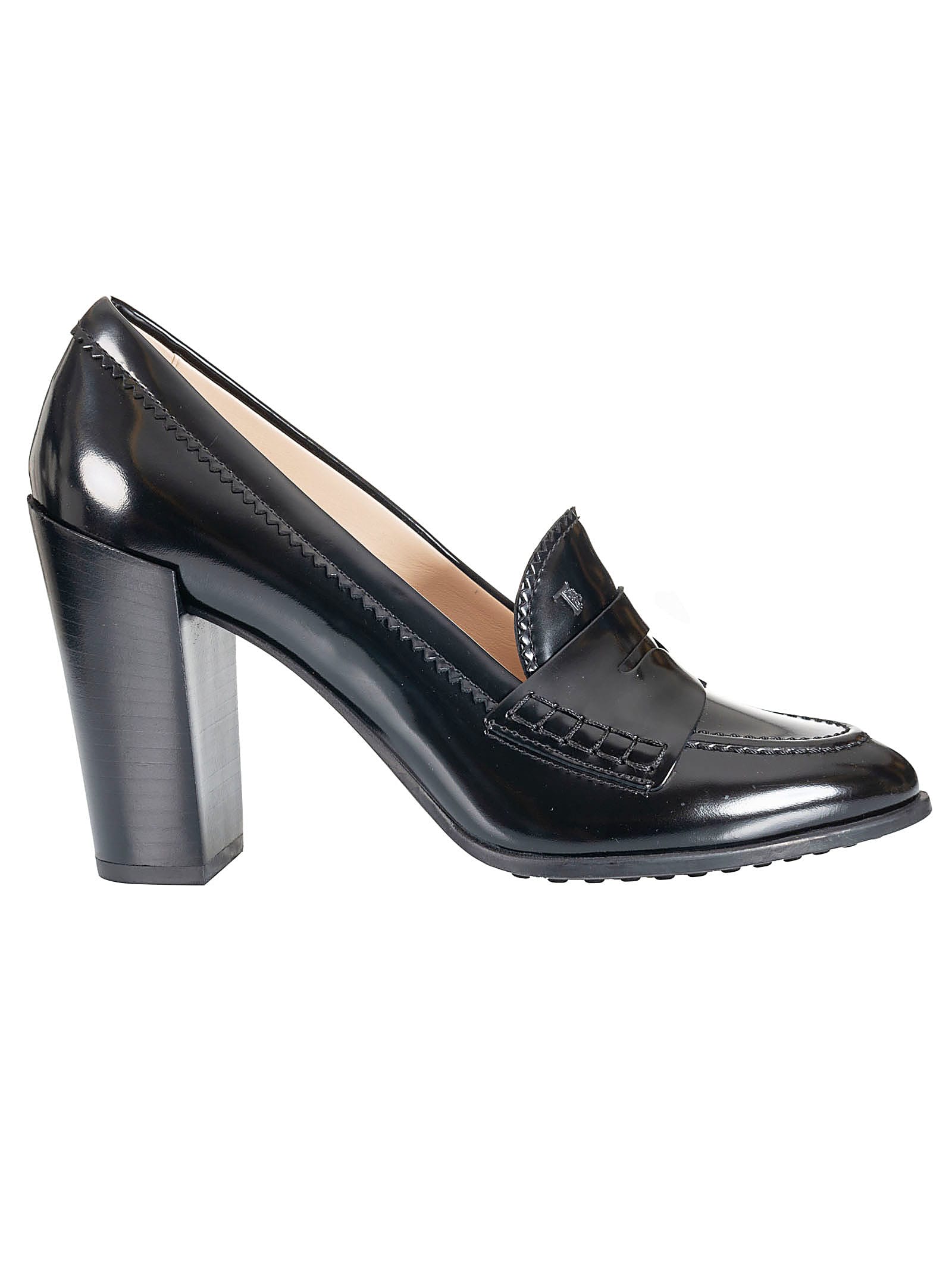 tod's block heel pumps