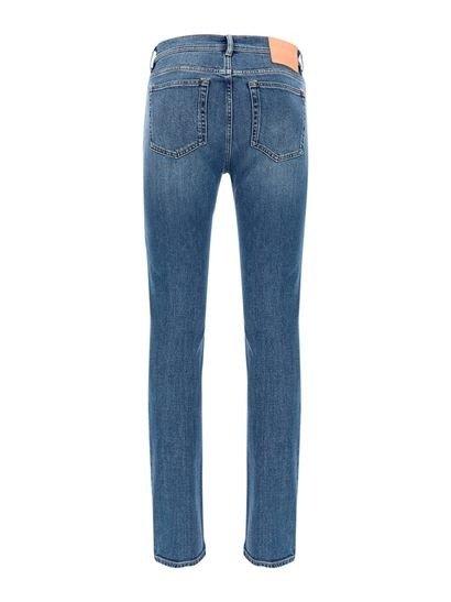 Shop Acne Studios North Mid-rise Jeans In Blue