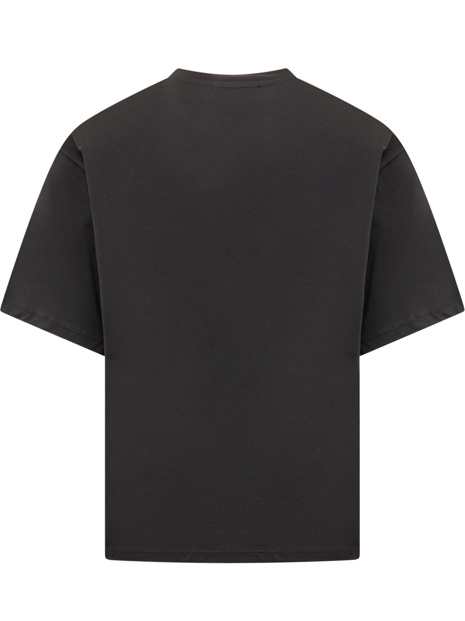 Shop A Paper Kid T-shirt With Logo In Nero/black