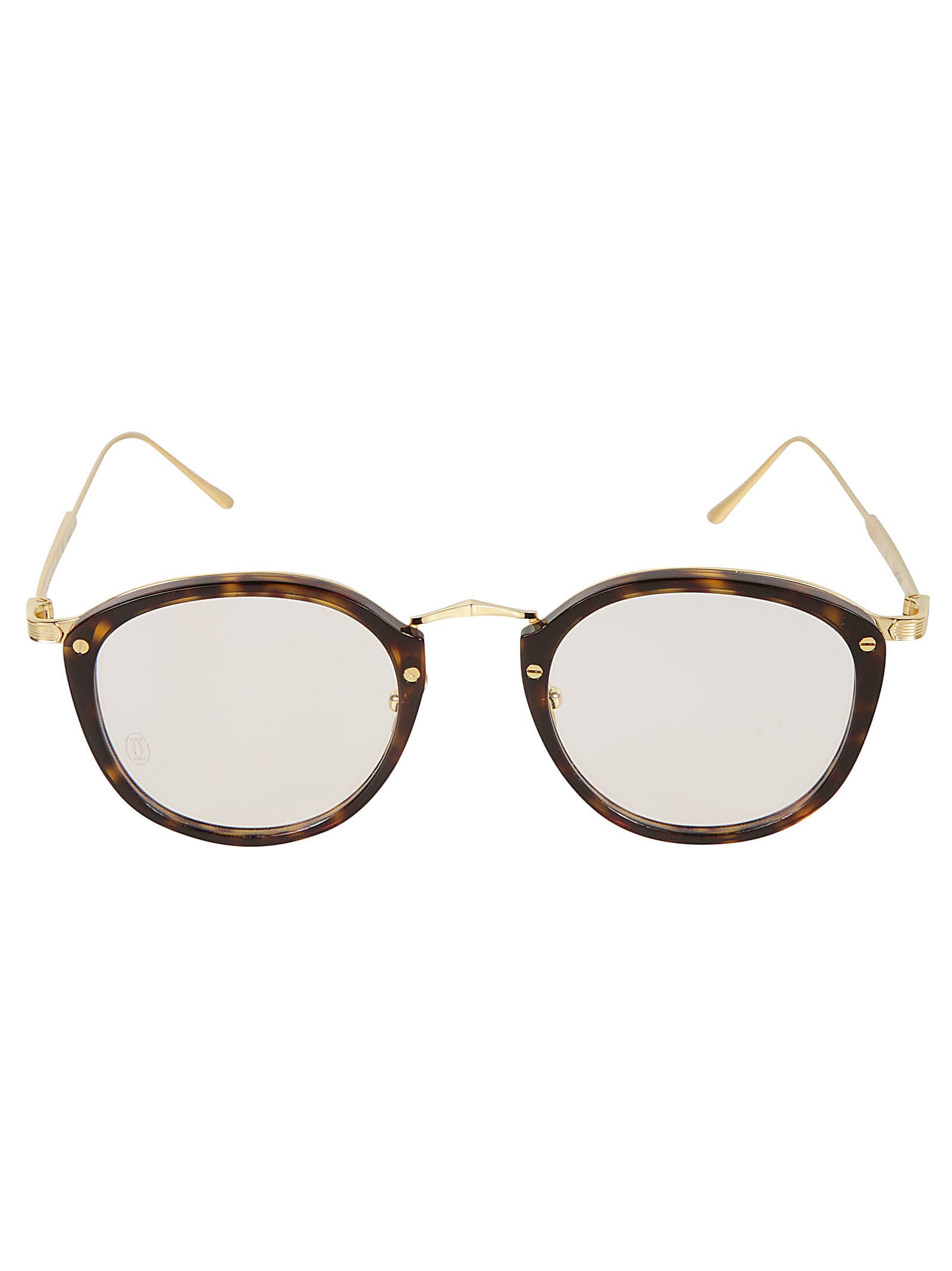 Shop Cartier Round Frame In Gold