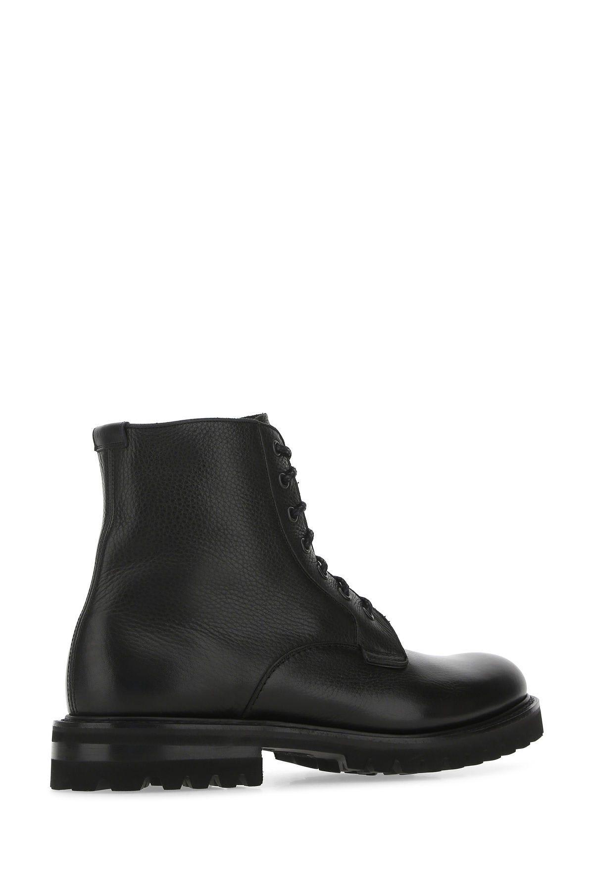 Shop Church's Black Leather Coalport 2 Ankle Boots In Nero