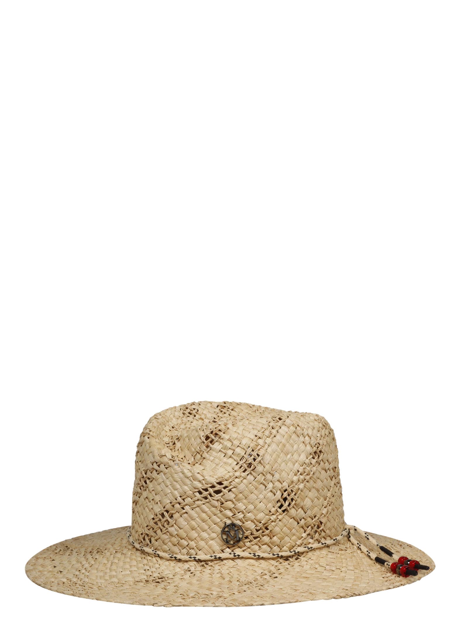 Maison Michel Rose 20ps Open Hat In Nude & Neutrals