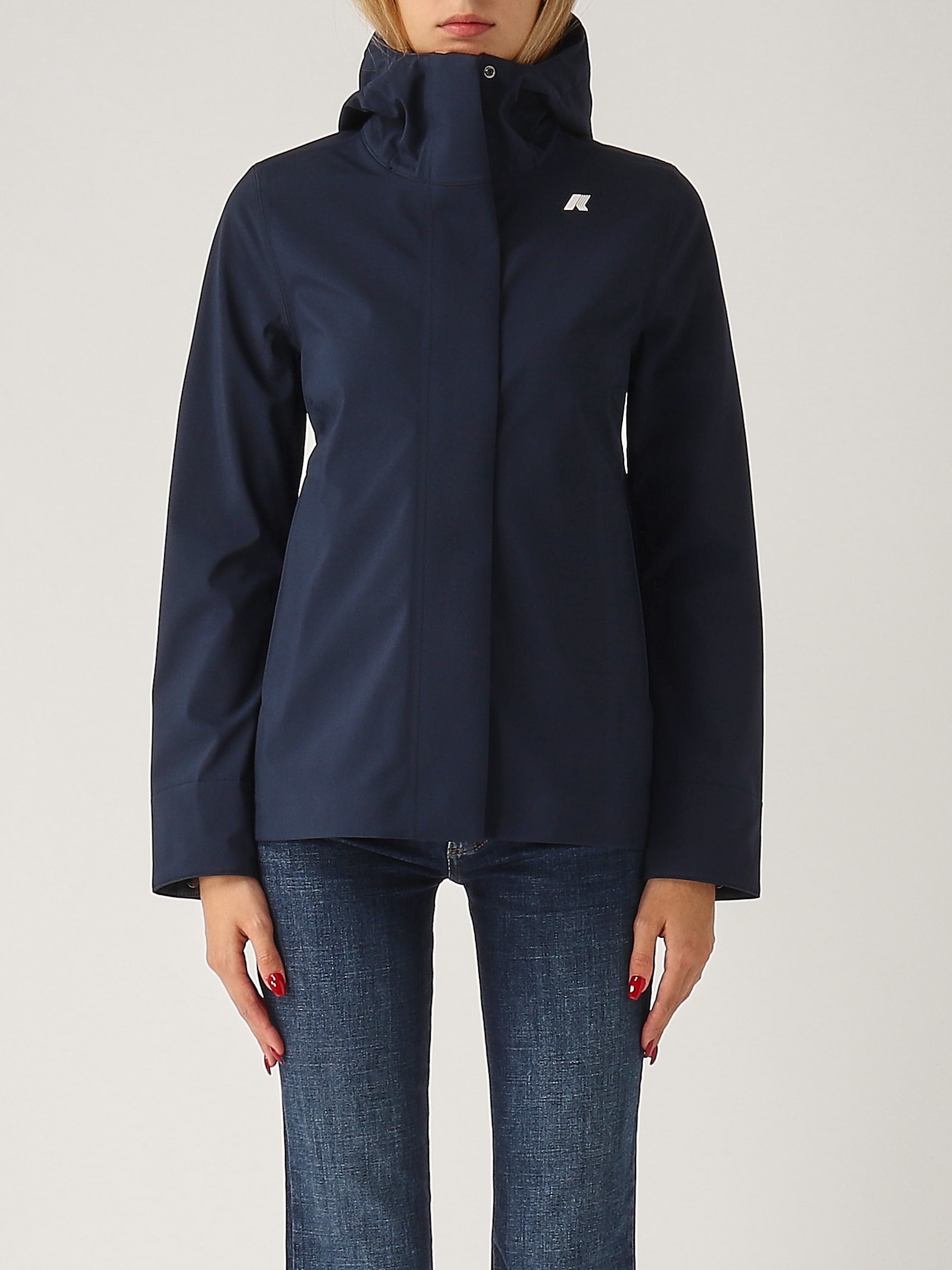 K-way Madalina Bonded Jacket In Blue