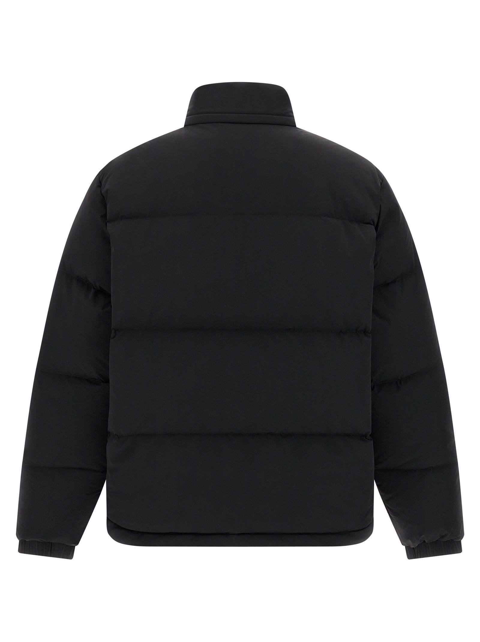 Lacoste Water-repellent Down Jacket With Packable Hood Clothing In Black