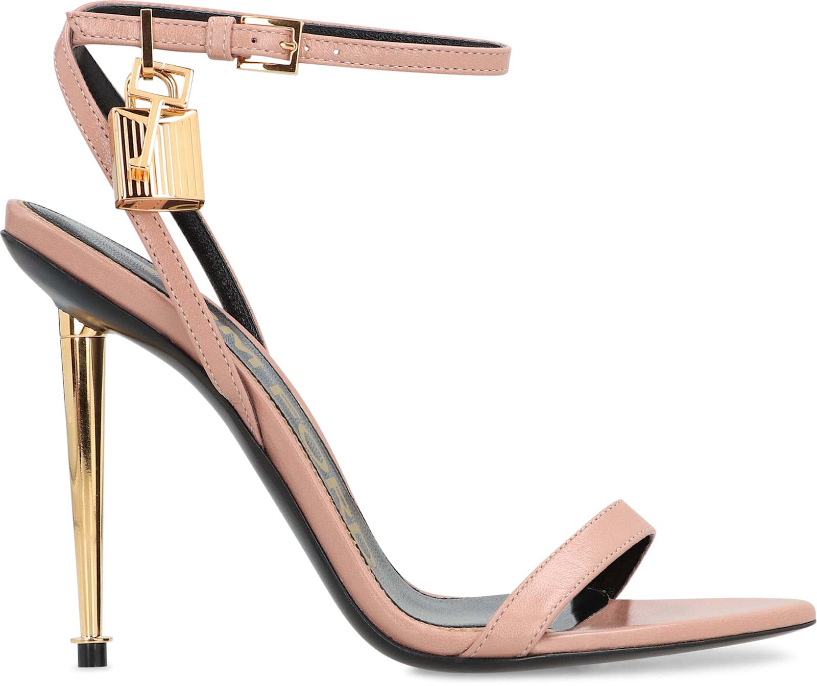 Shop Tom Ford Leather Sandals In Skin