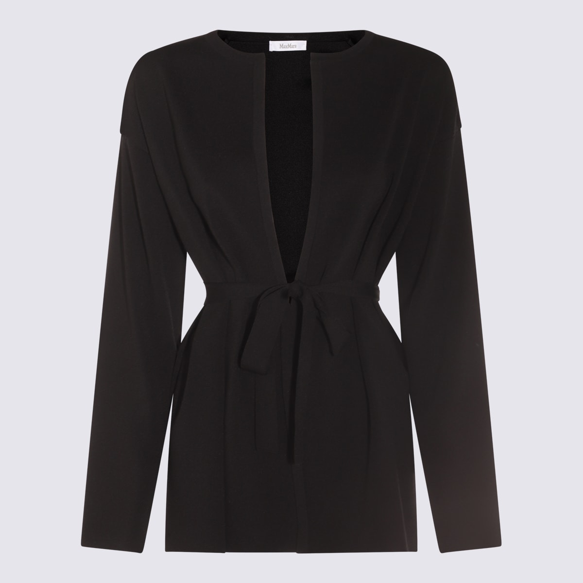 Max Mara Black Cotton Gerald Knitwear
