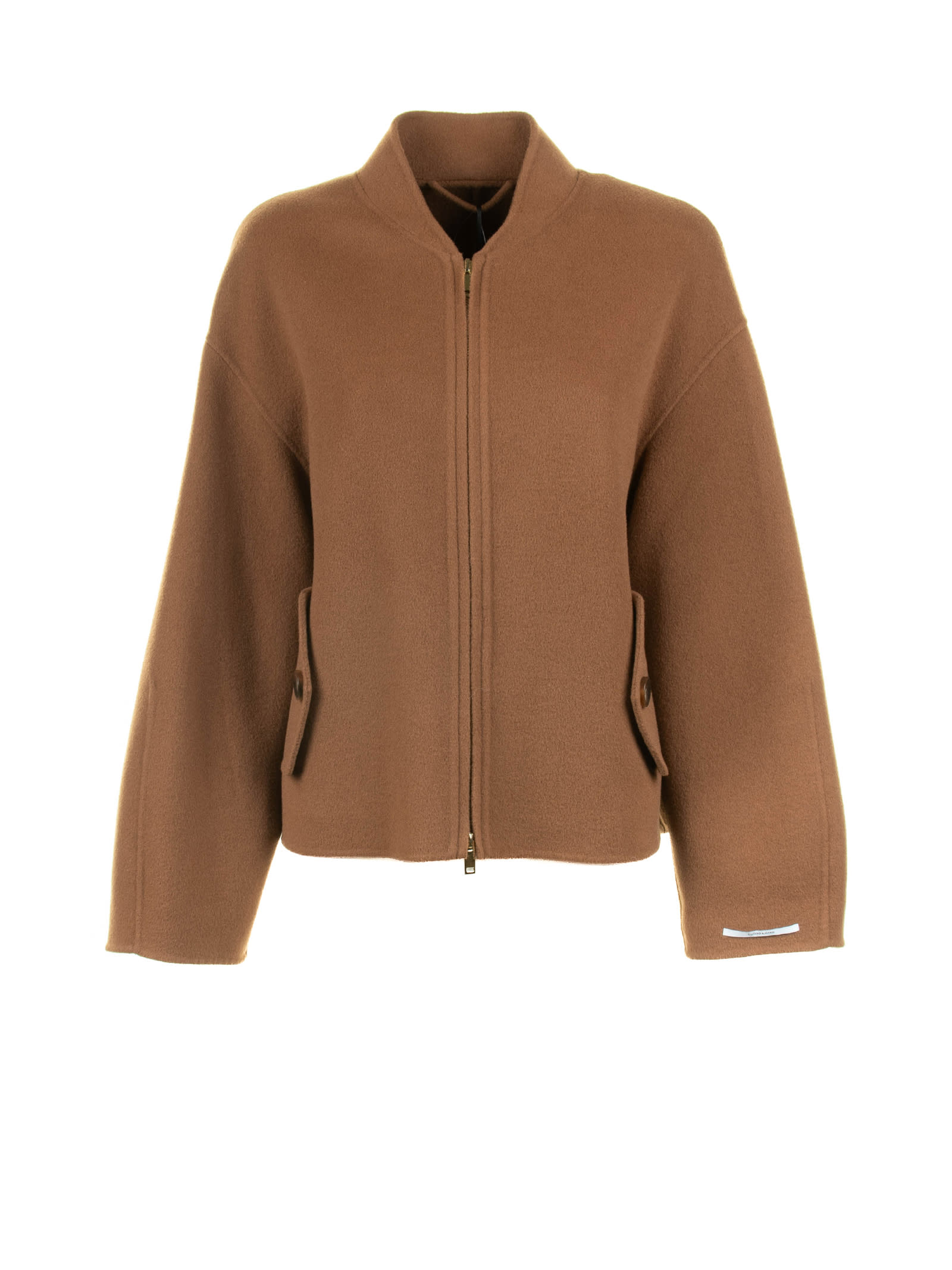 Womens Tobacco Zip Jacket