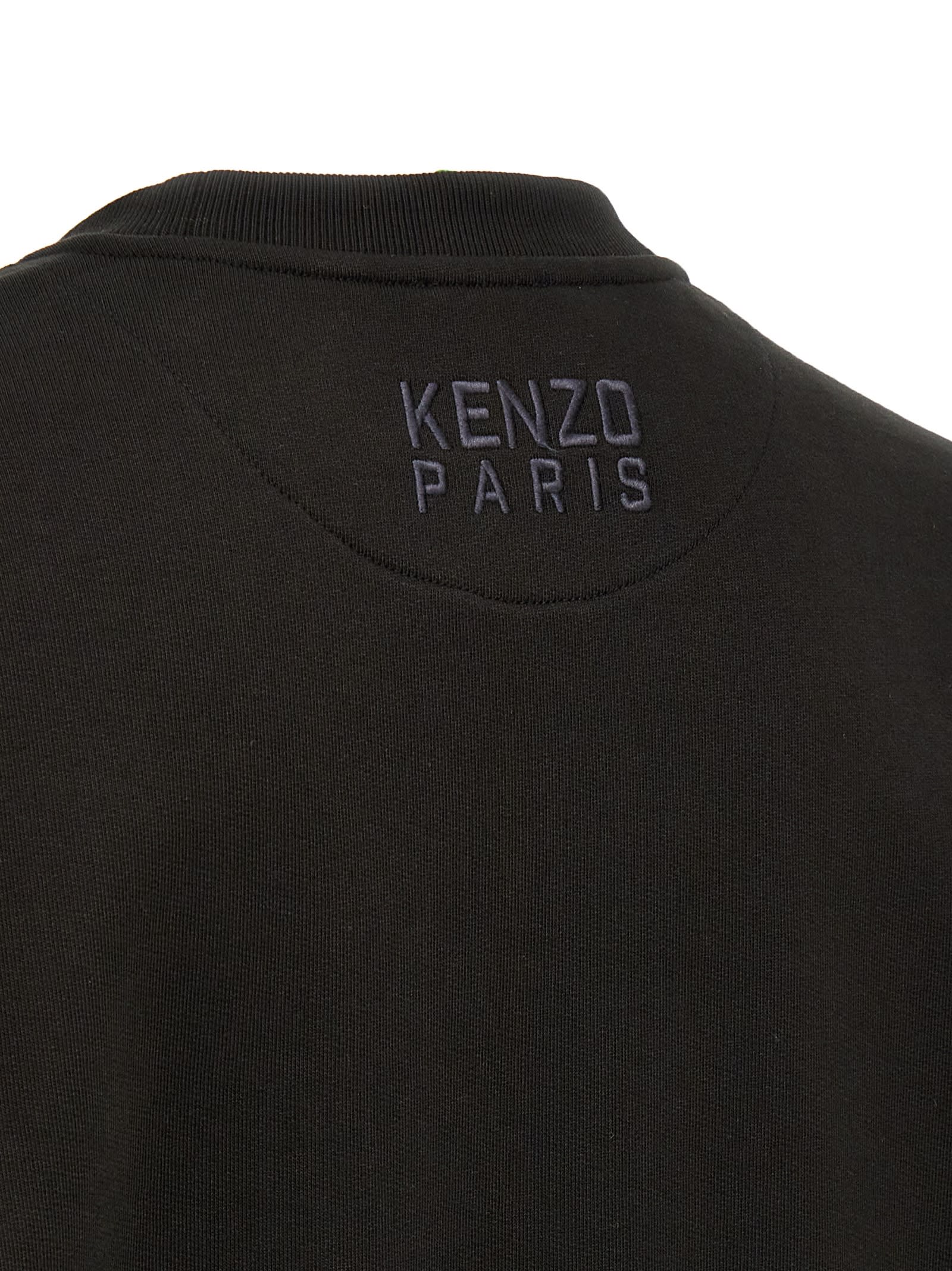 Kenzo Black Sweatshirt With Logo In Black