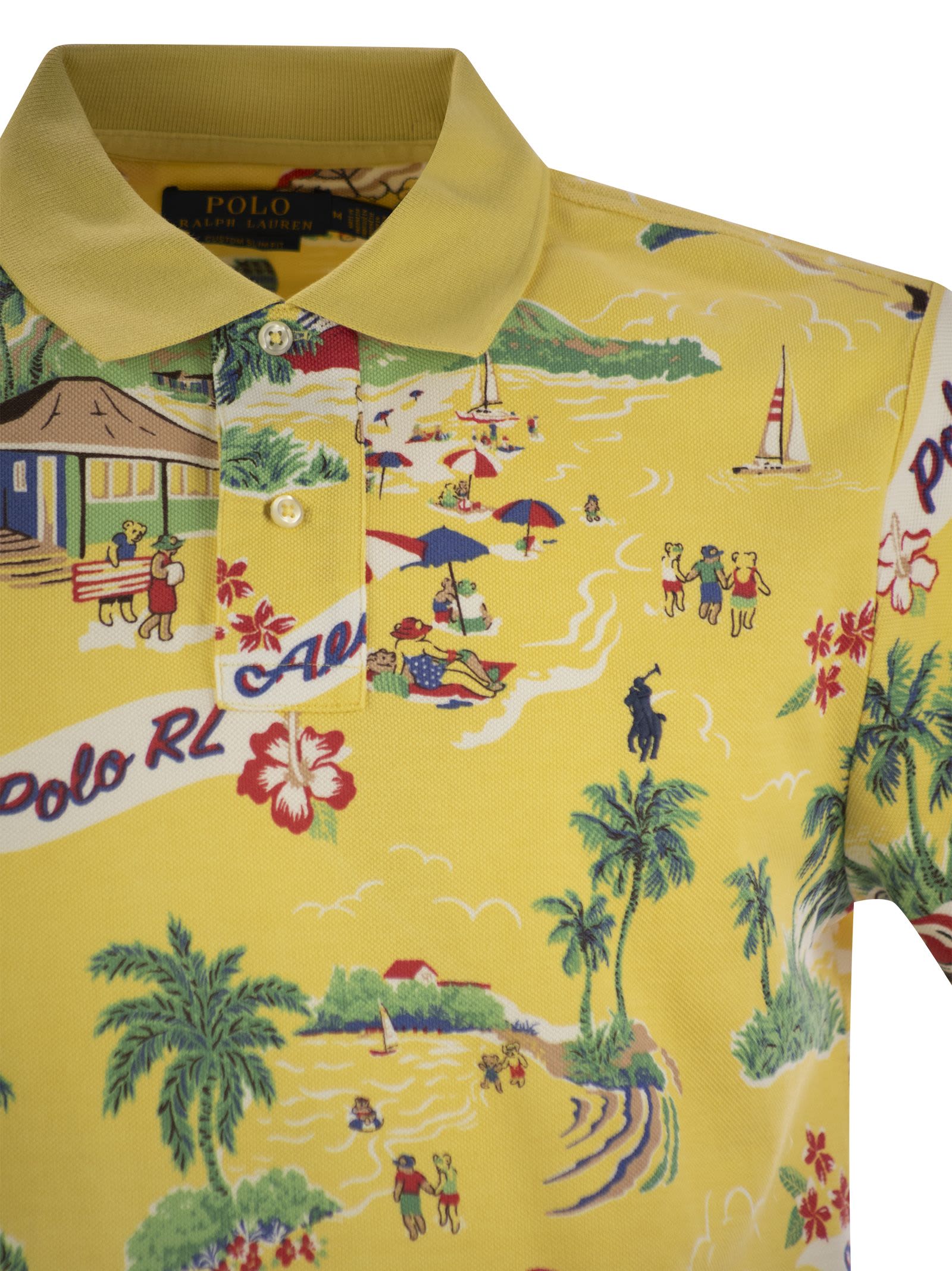 Polo Ralph Lauren Polo À Motif In Yellow