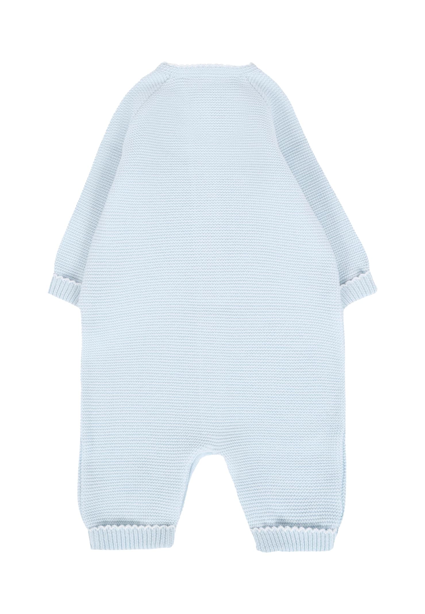 Little Bear Light Blue Babygrow For Baby Boy In Blue
