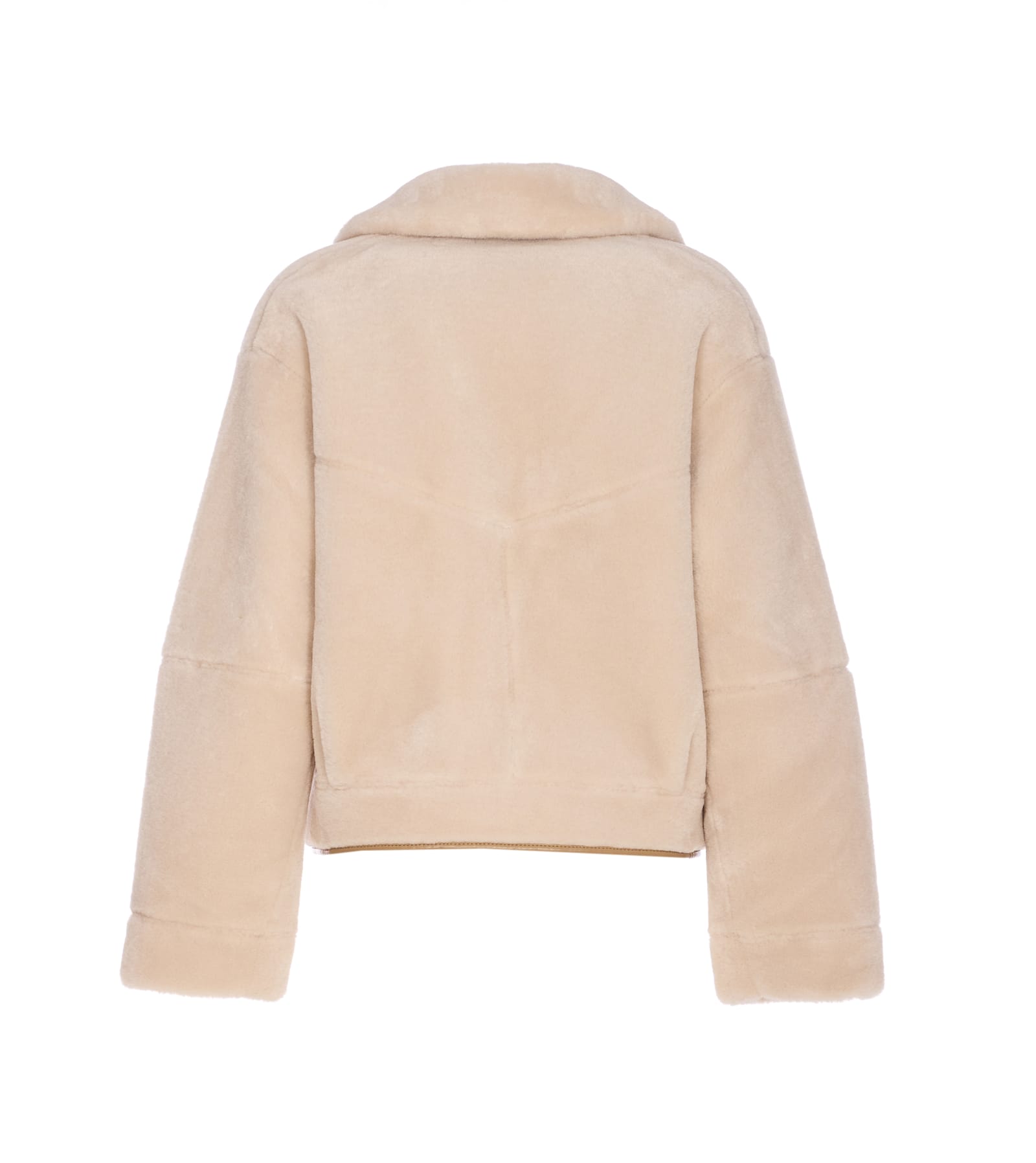 Urbancode Reversible Faux Fur Jacket With Suede Interior In Brown