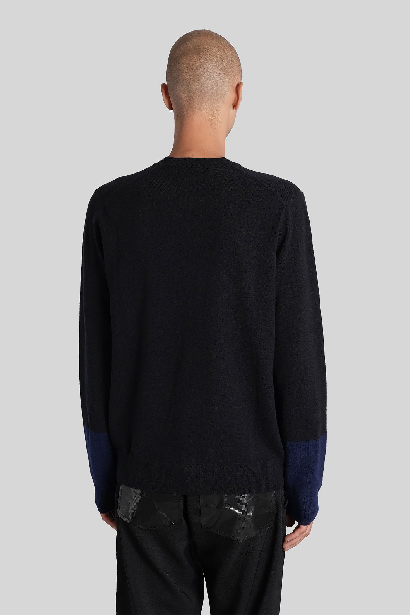 Comme Des Garçons Shirt Knitwear In Black Wool In Black