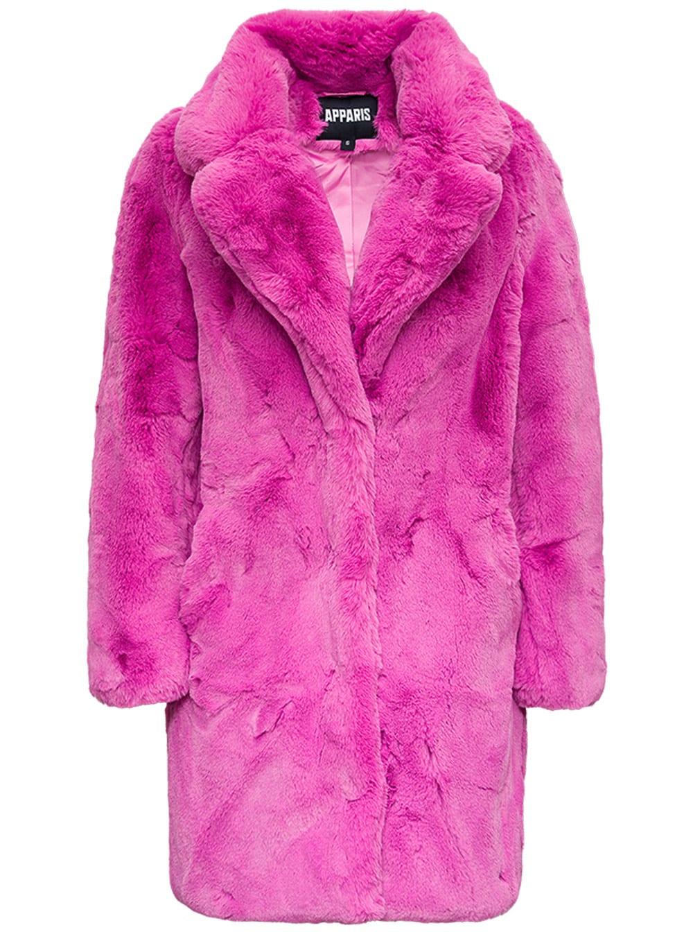 Apparis Stella Pink Ecological Fur Coat