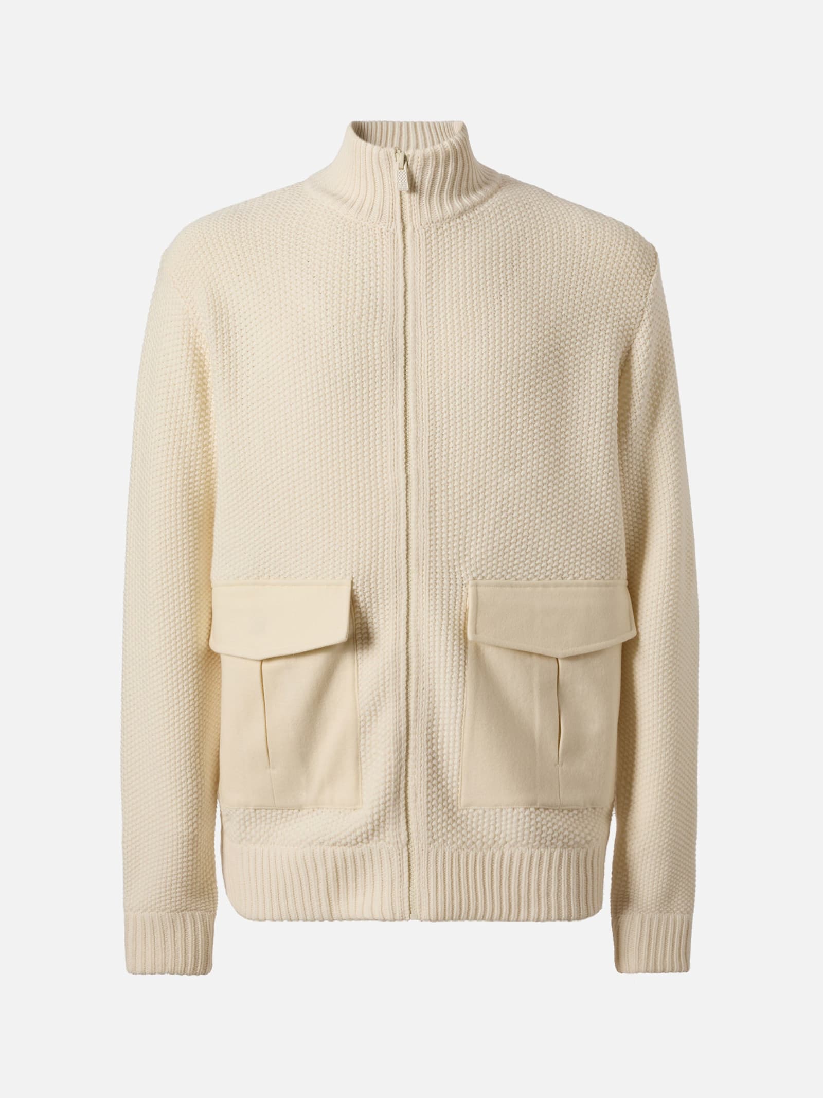 MC2 Saint Barth Knitted Bomber Andermatt With Felt Pockets