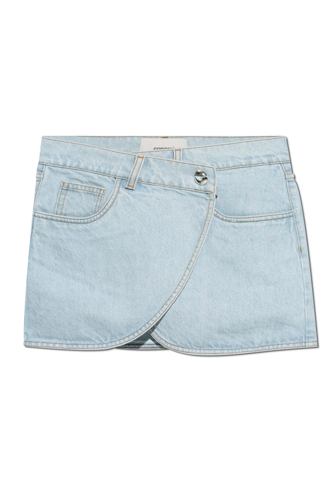 Shop Coperni Denim Skirt In Blue