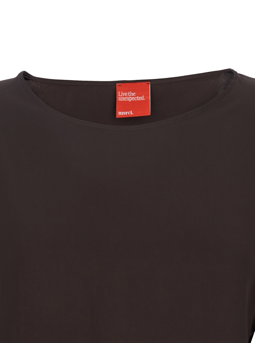 Merci Short-sleeved T-shirt In Brown