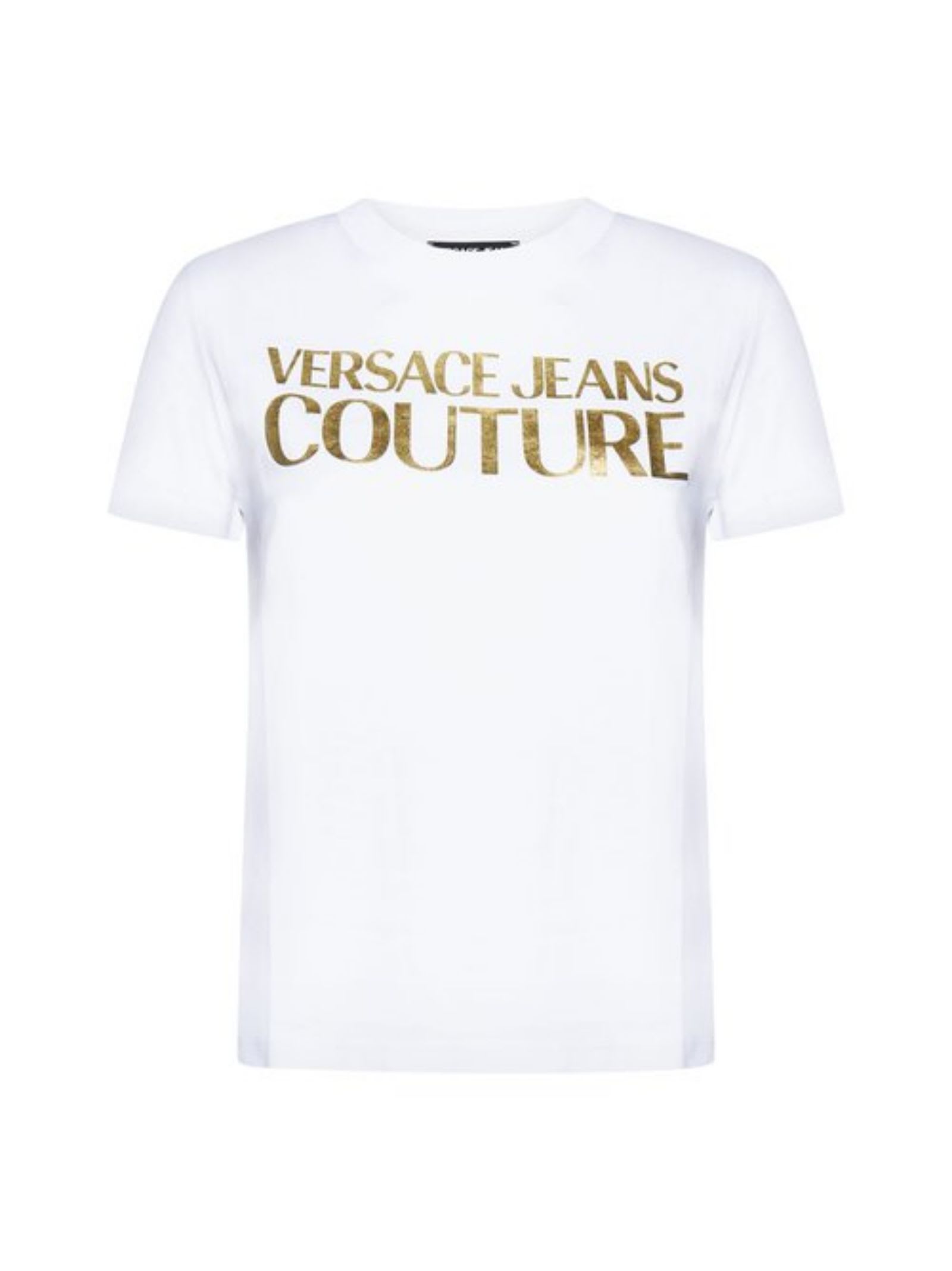 Shop Versace Jeans Couture Womens T-shirt In White